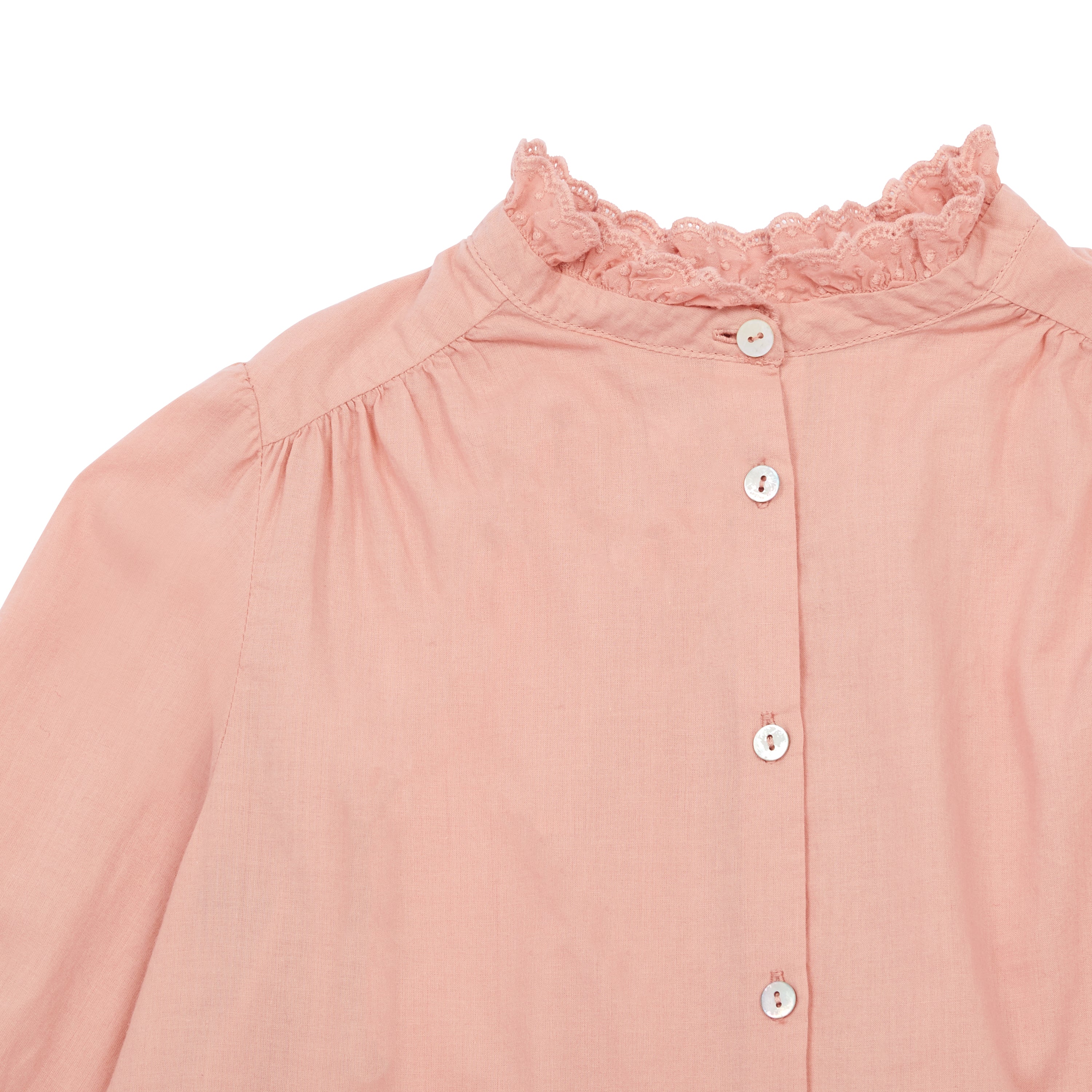 Girls Pink Cotton Shirt