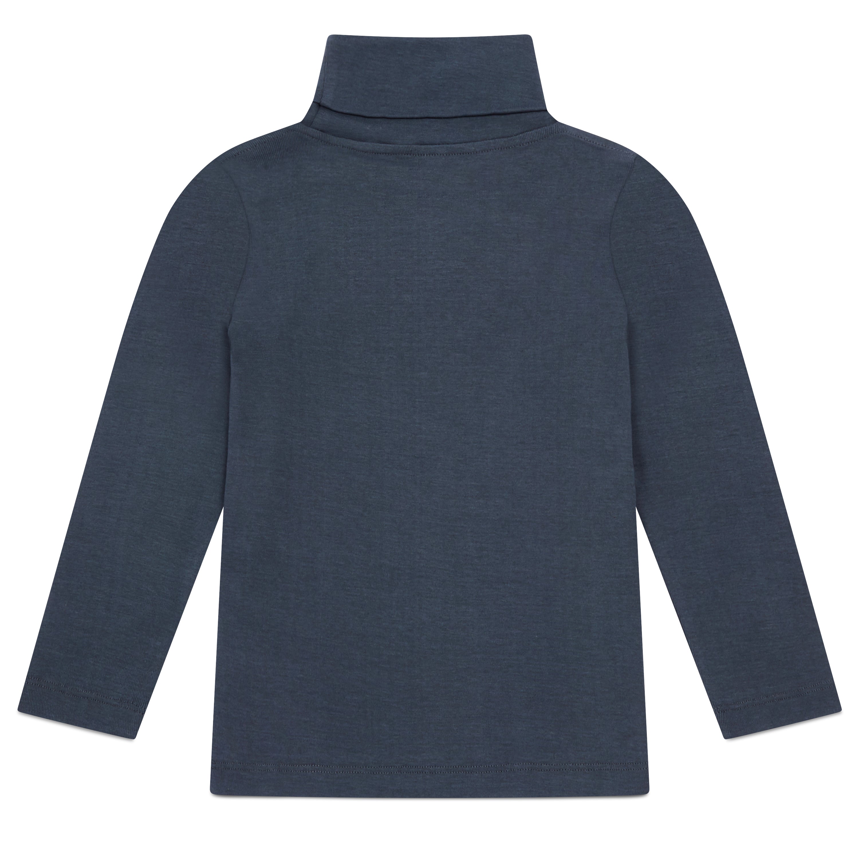 Boys Dark Grey Turtleneck Cotton Top