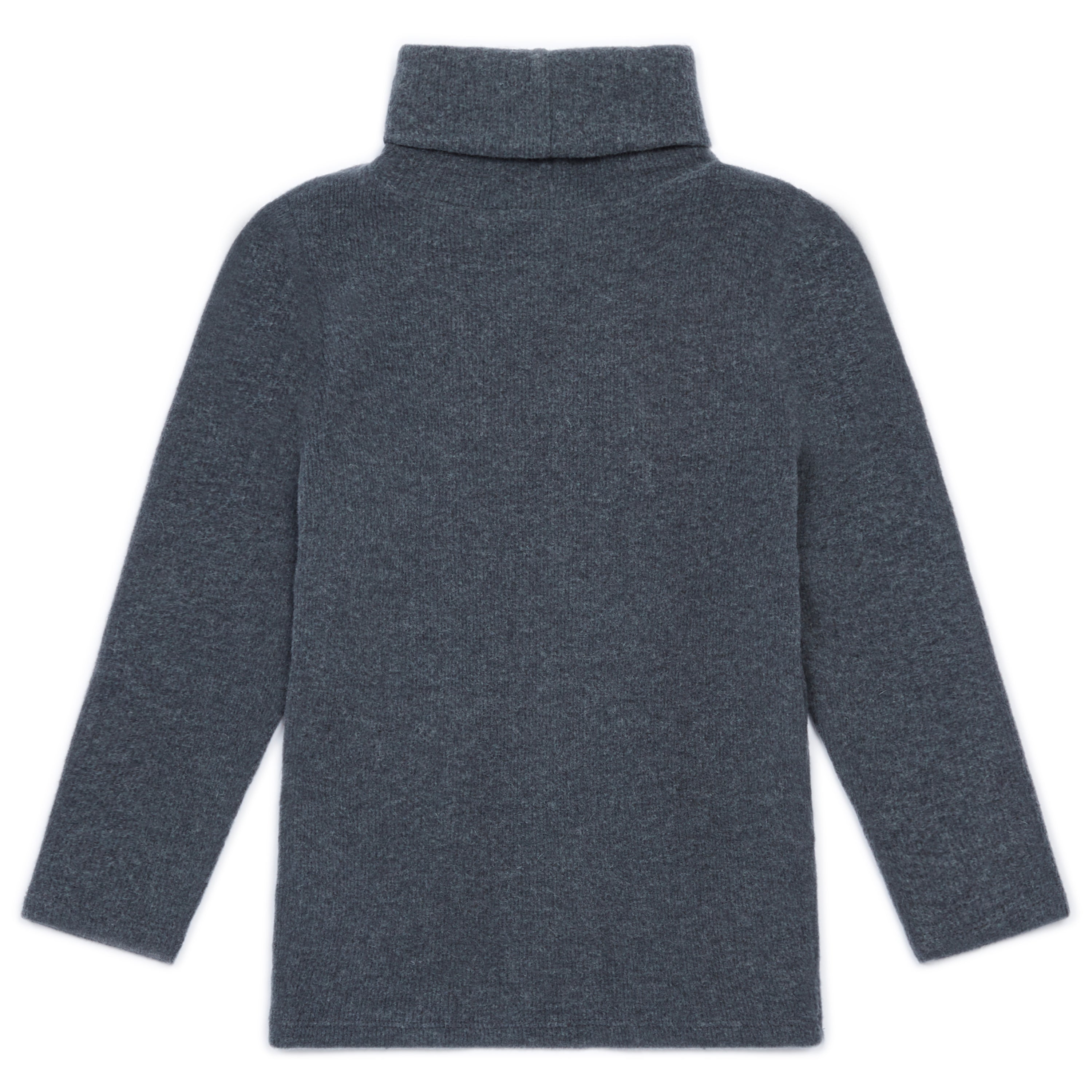 Boys Grey Turtleneck Cotton Top