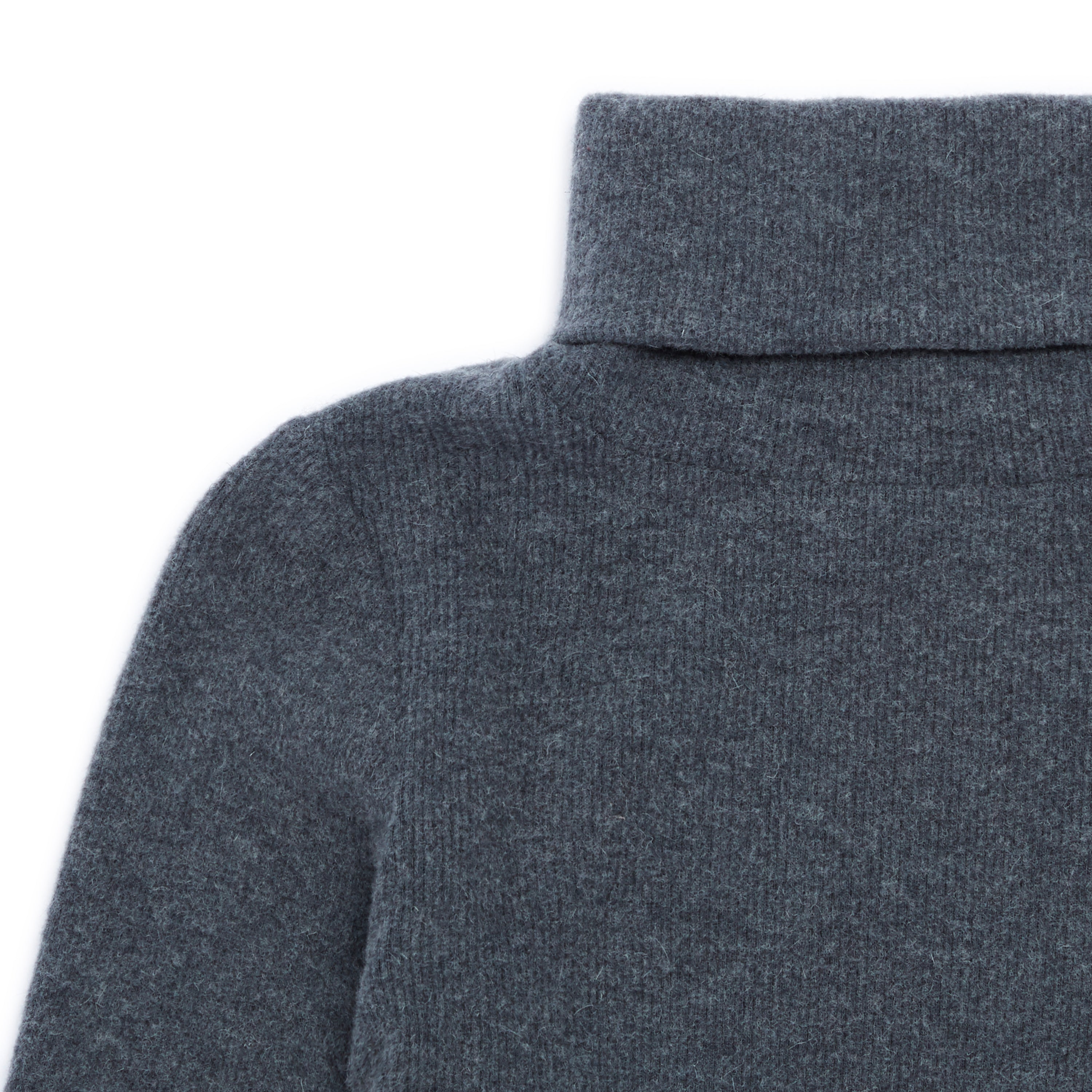 Boys Grey Turtleneck Cotton Top