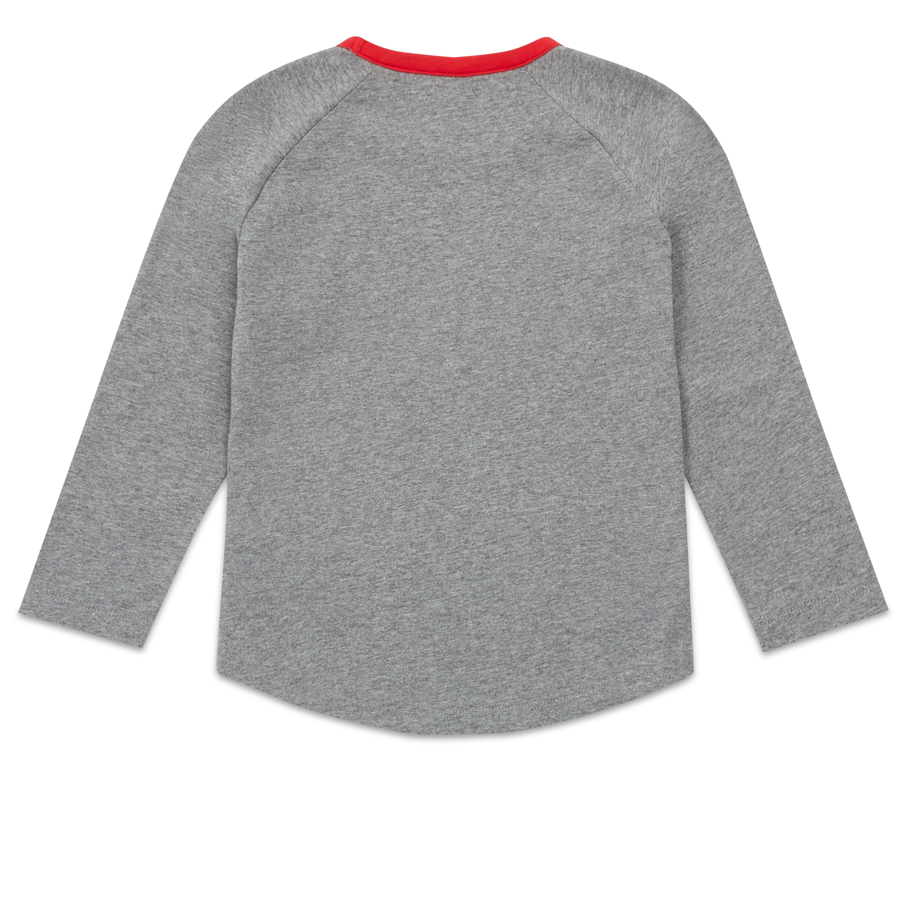 Boys Grey Logo Cotton Shirt