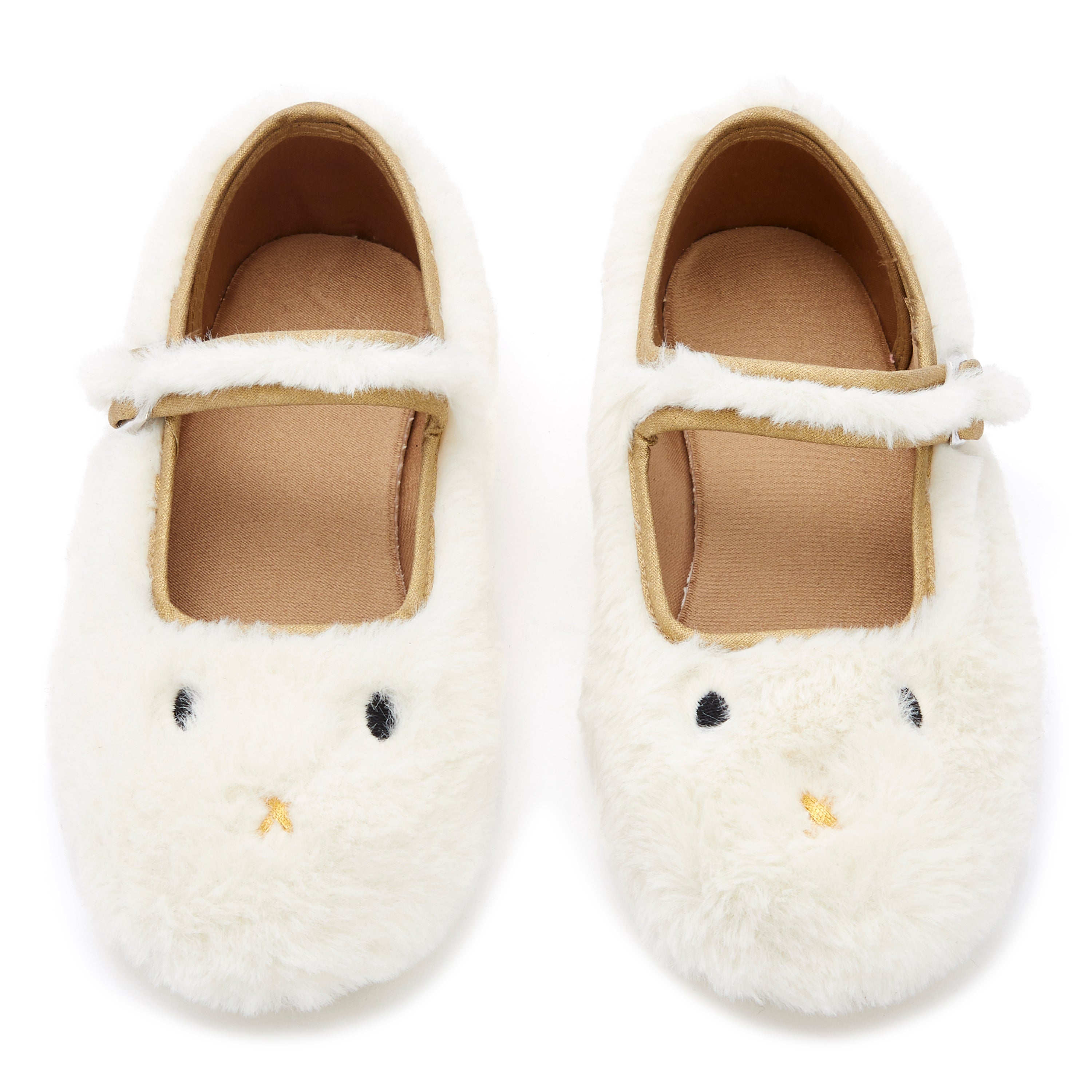 Baby Girls Ecru Cotton Shoes