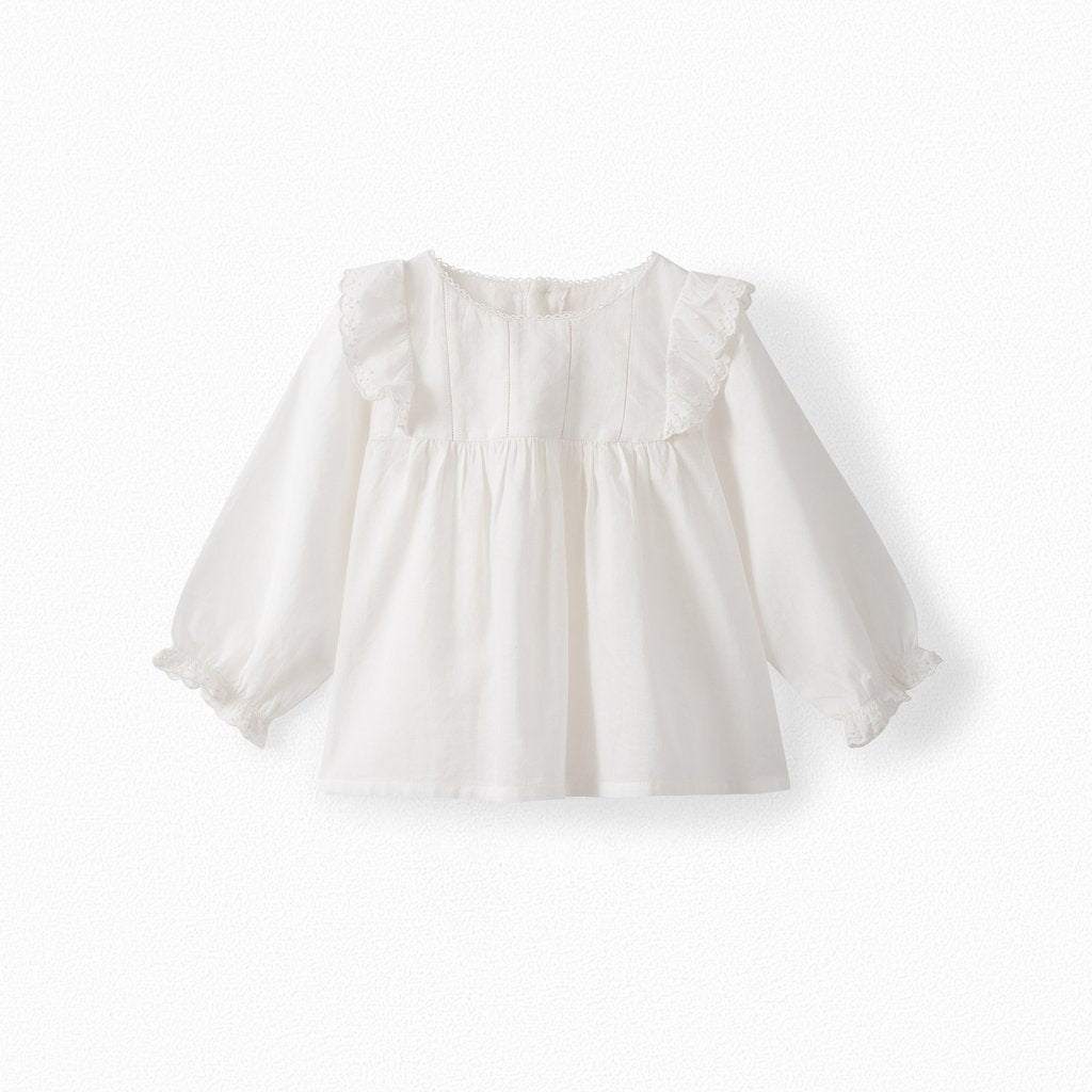 Baby Girls Off White Blouse