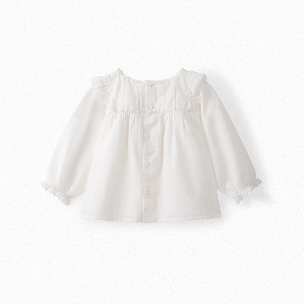 Baby Girls Off White Blouse