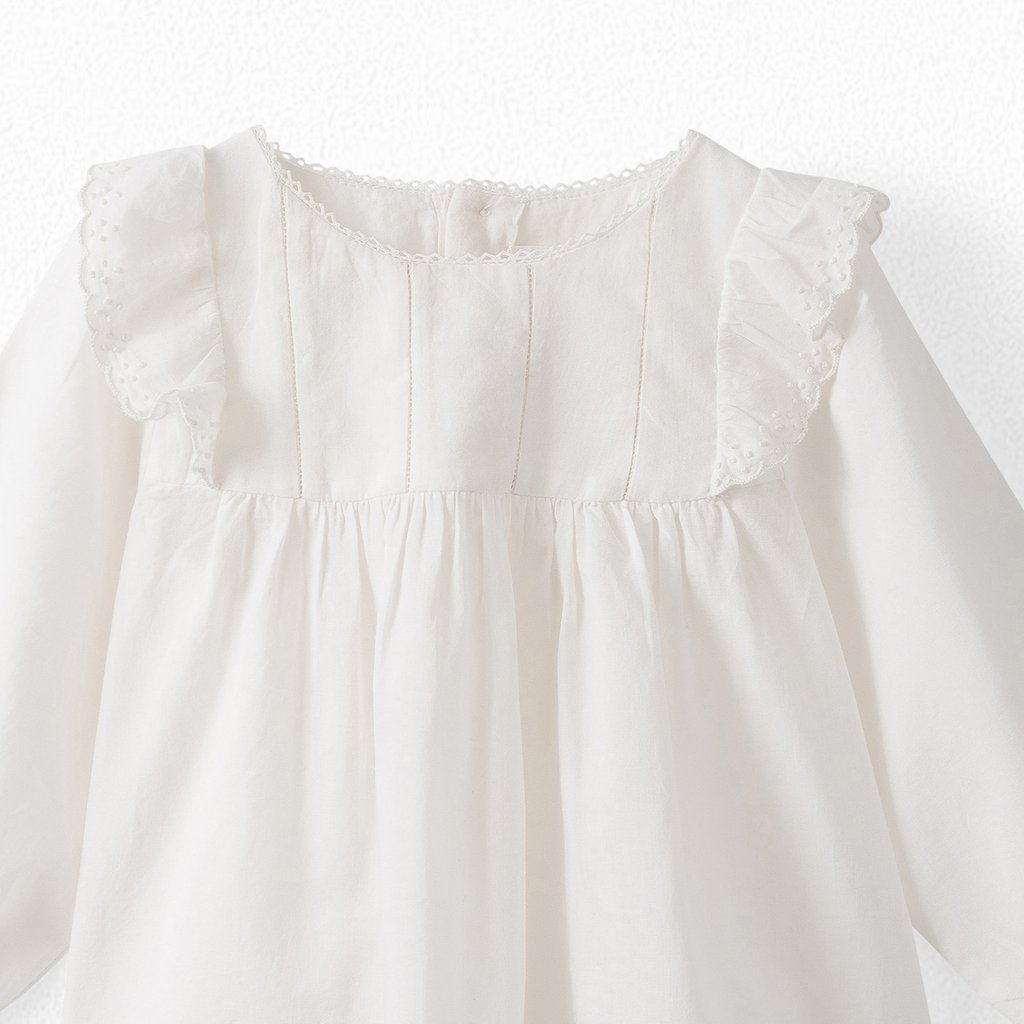 Baby Girls Off White Blouse