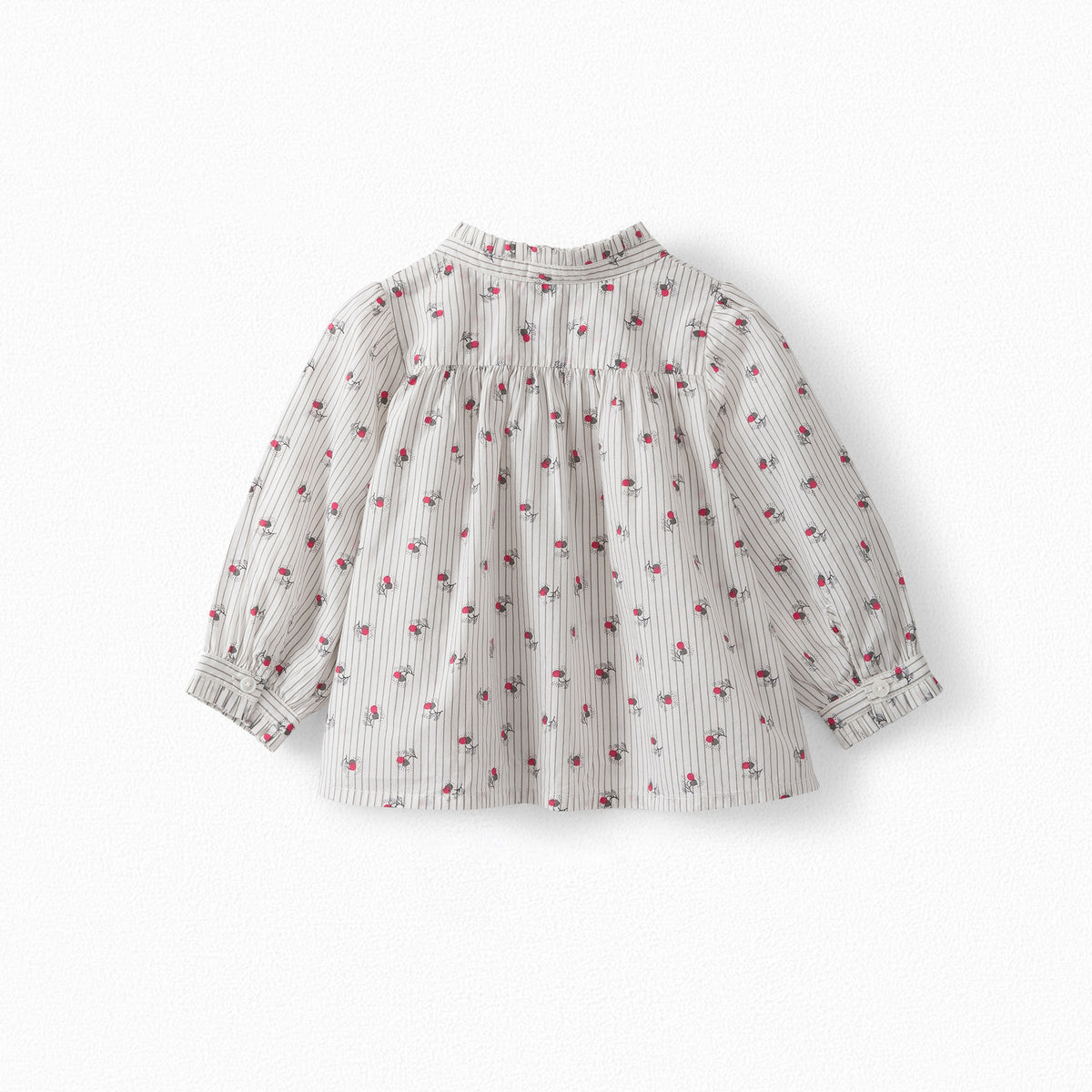Chemisier blanc cassé pour bébé fille