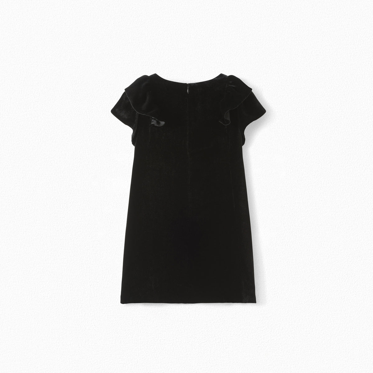 Girls Black Velvet Dress