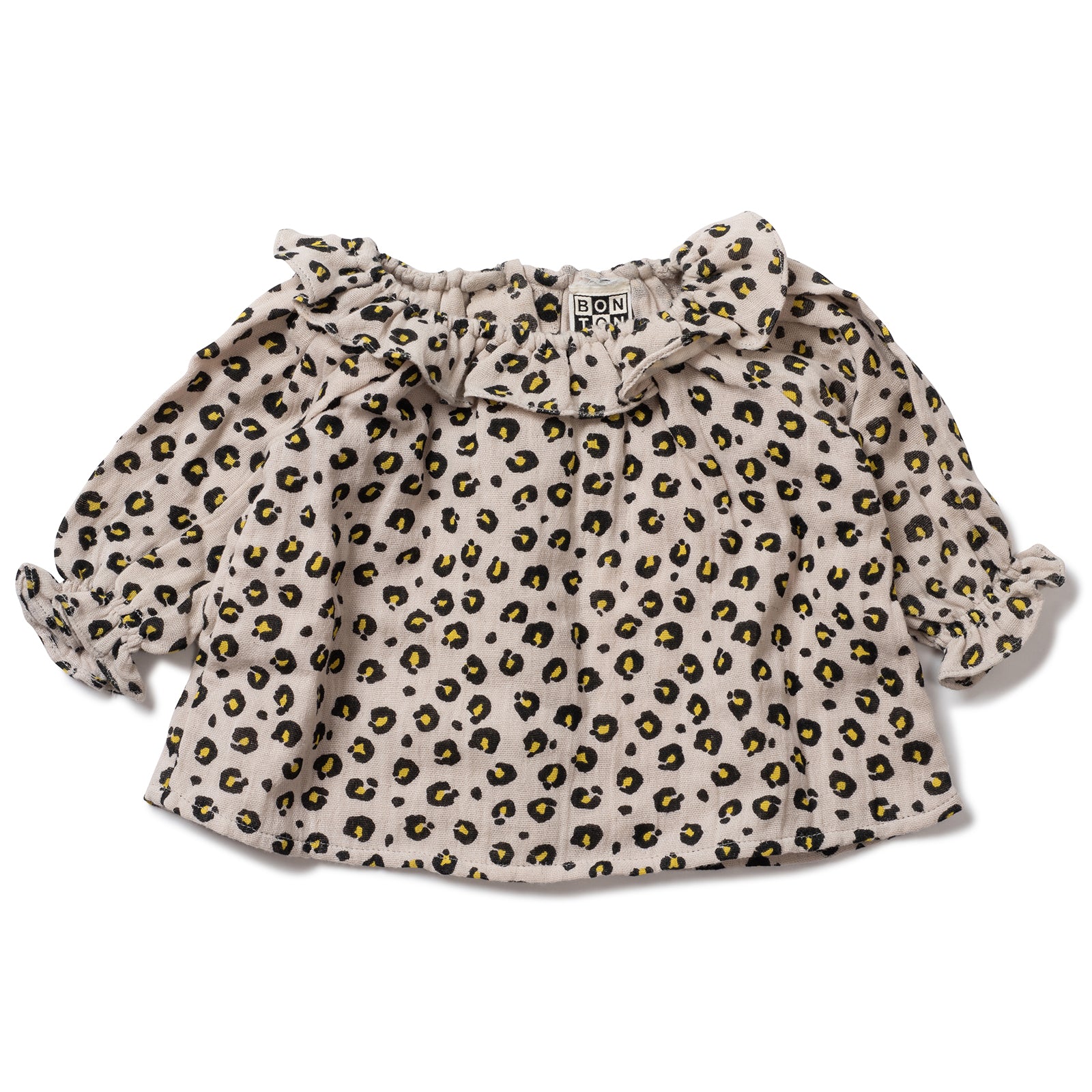 Baby Girls Imp Leopard Cotton Blouse