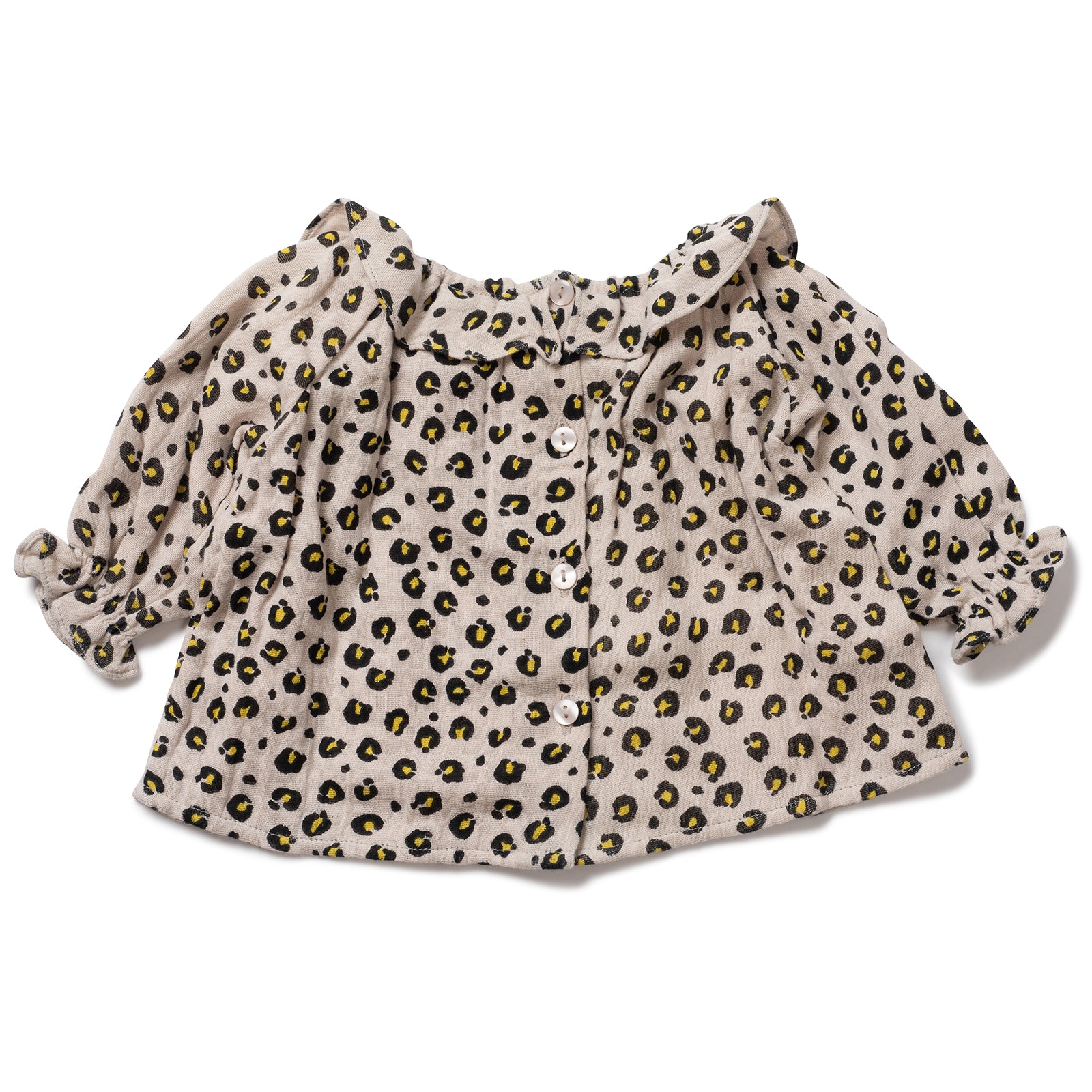 Baby Girls Imp Leopard Cotton Blouse