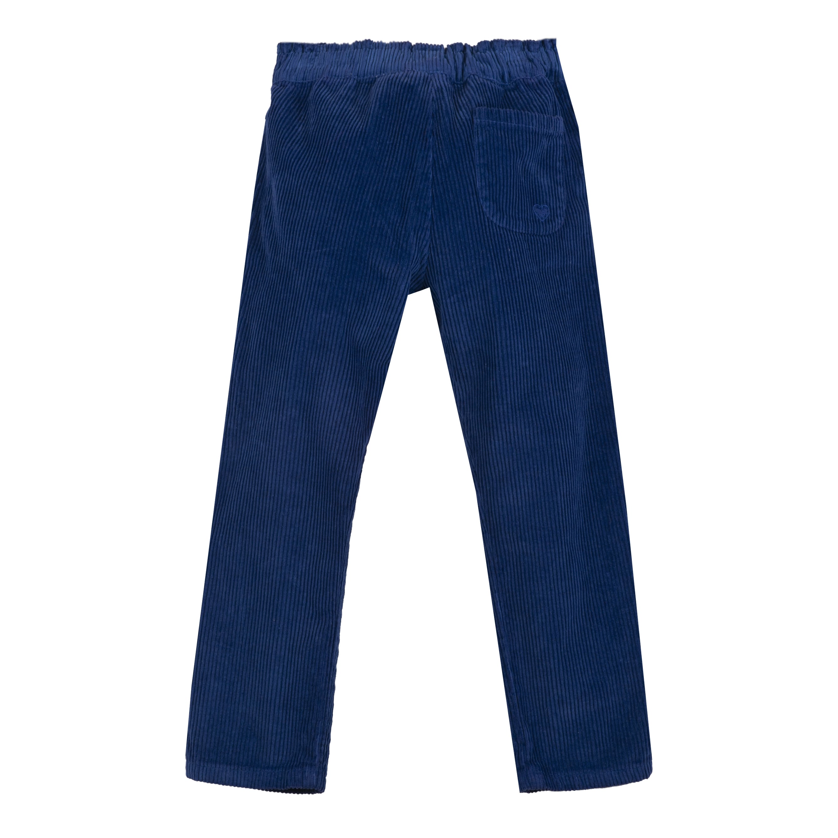Girls Blue Velvet Trousers