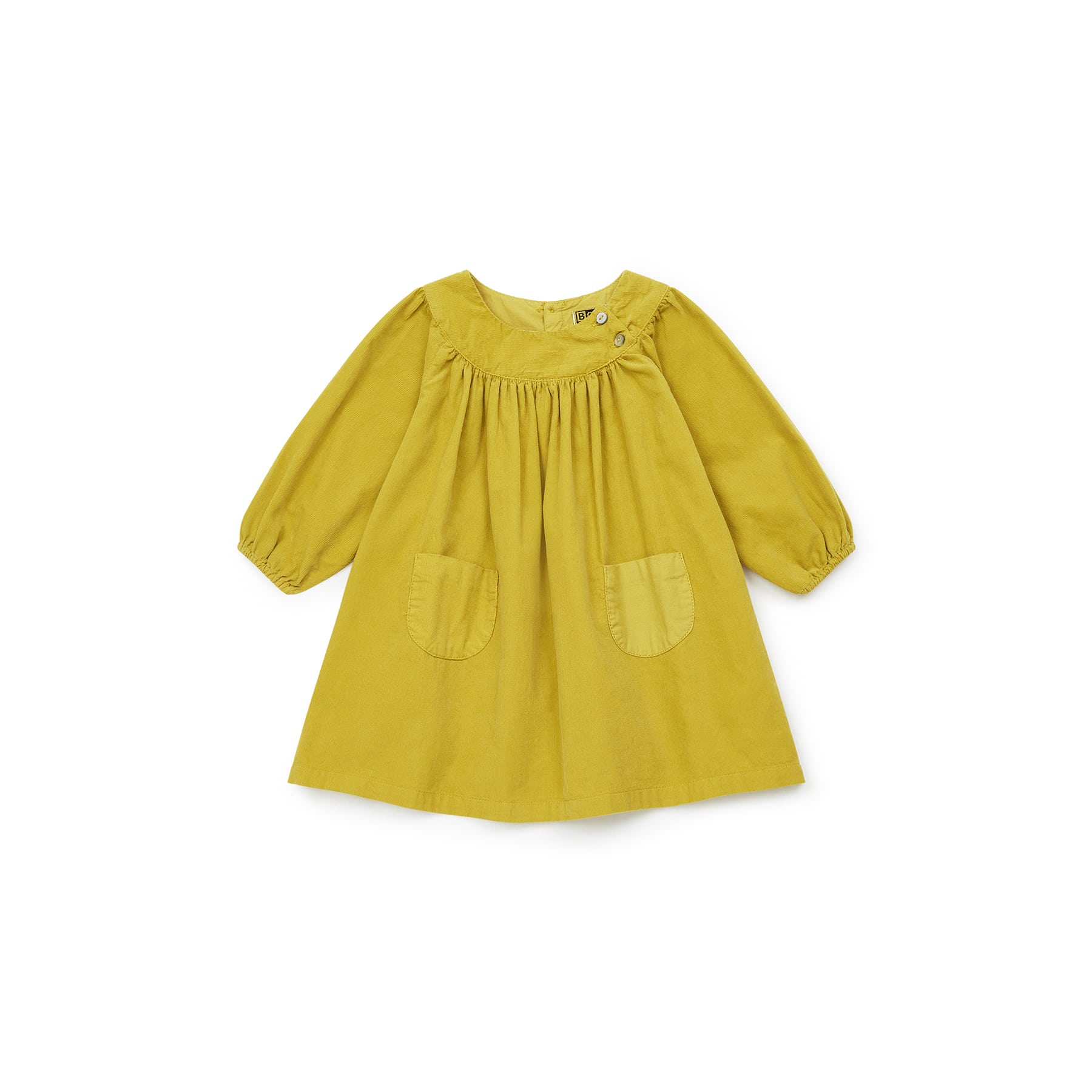 Baby Girls Yellow Cotton Dress