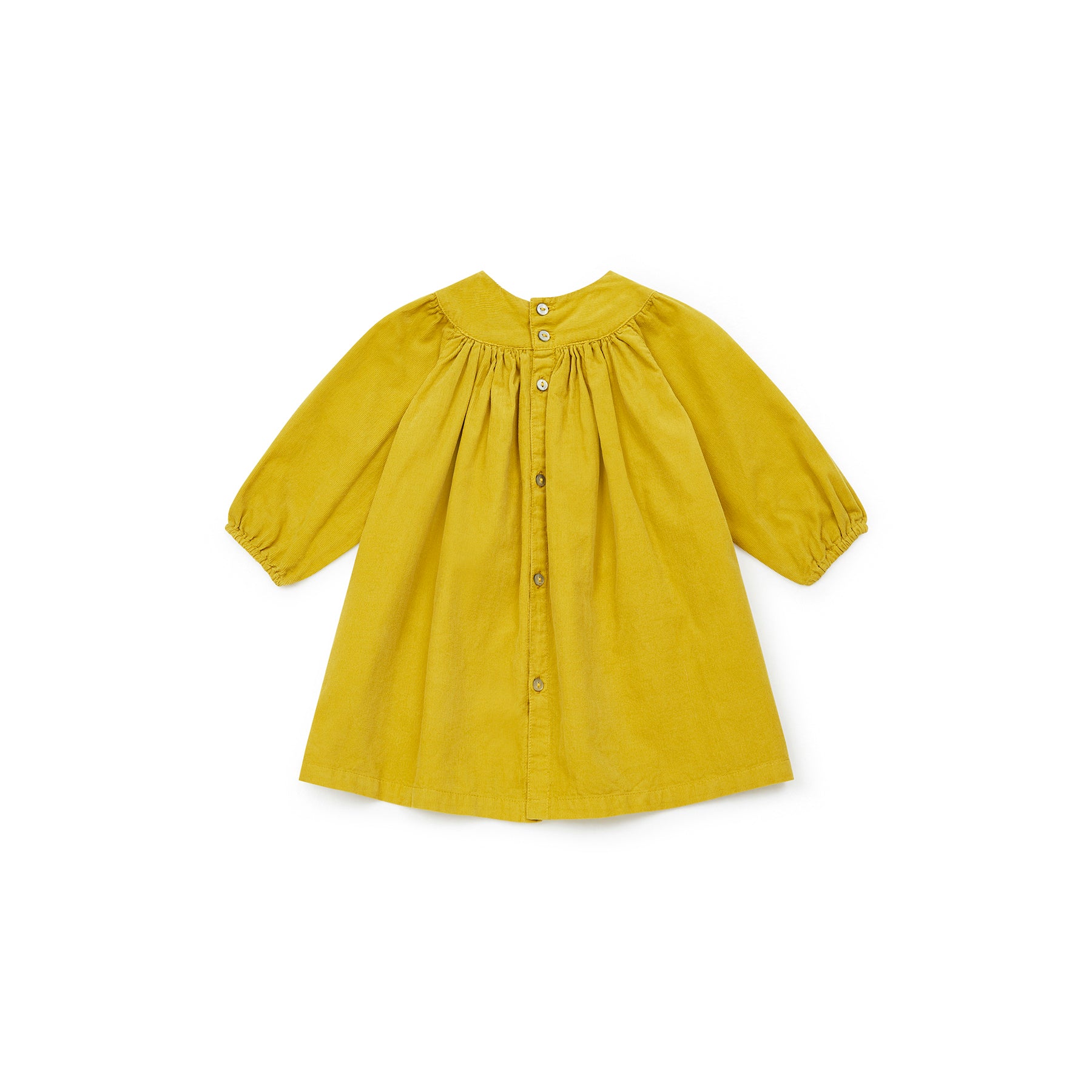 Baby Girls Yellow Cotton Dress