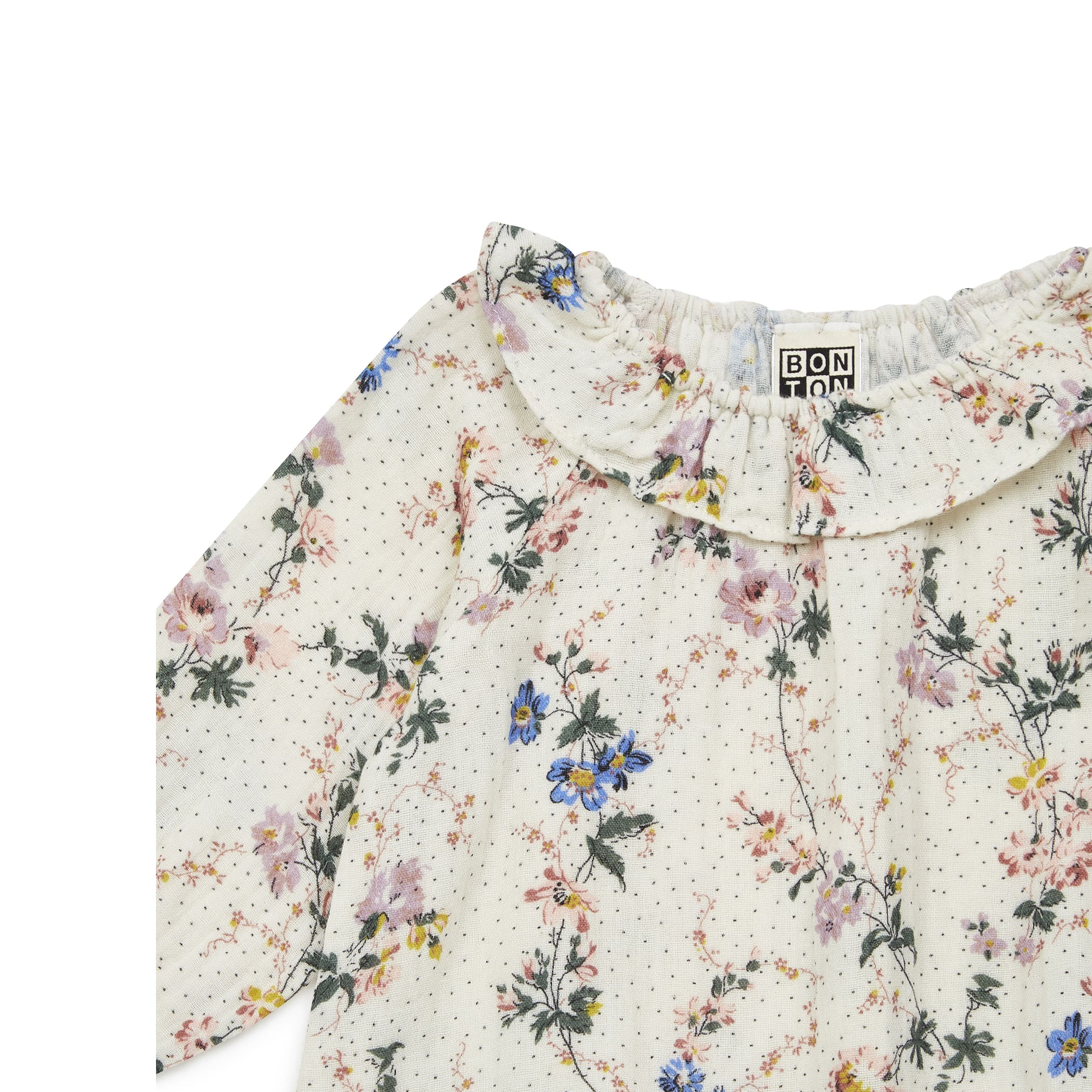 Baby Girls White Floral Cotton Dress