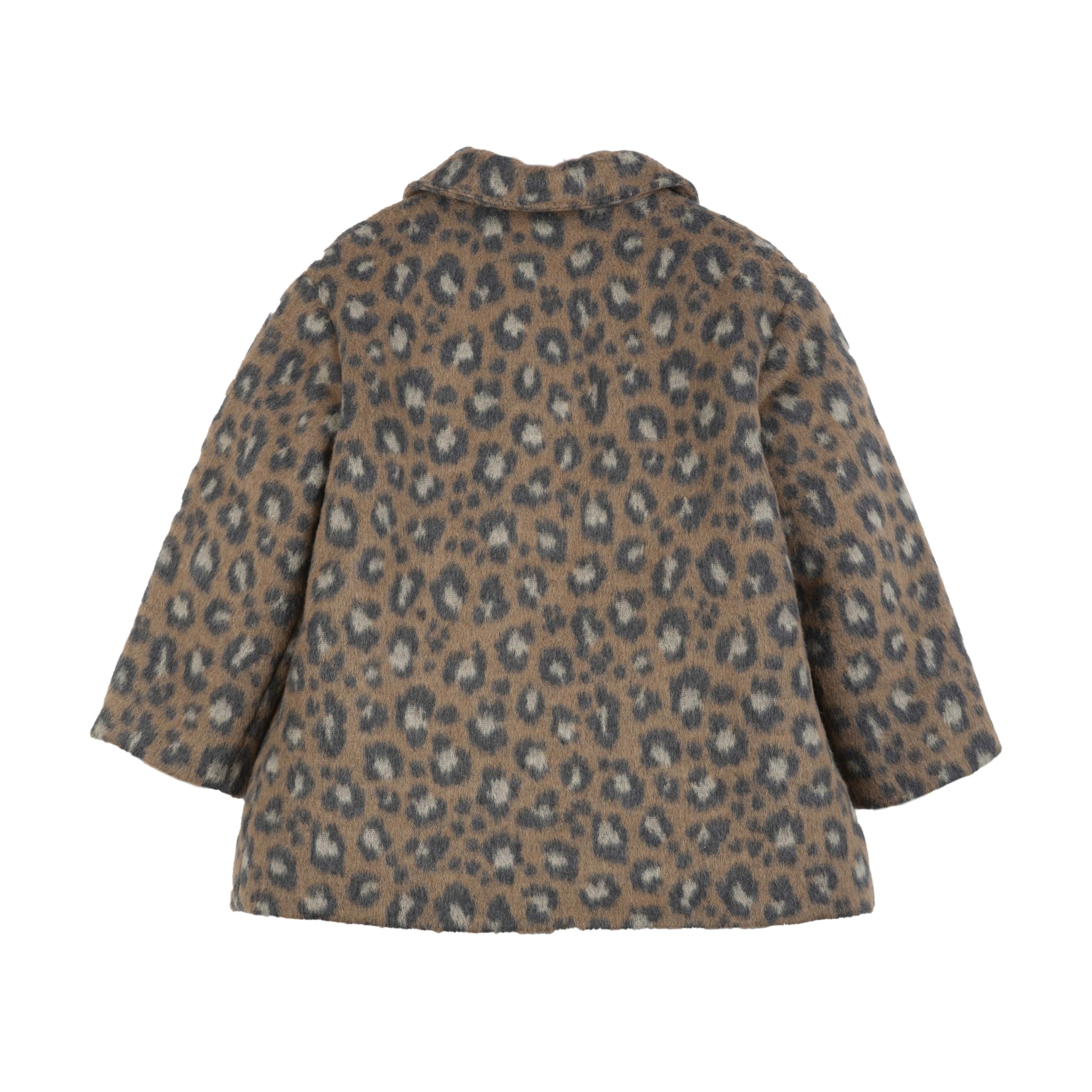 Girls Camel Leopard Jacket