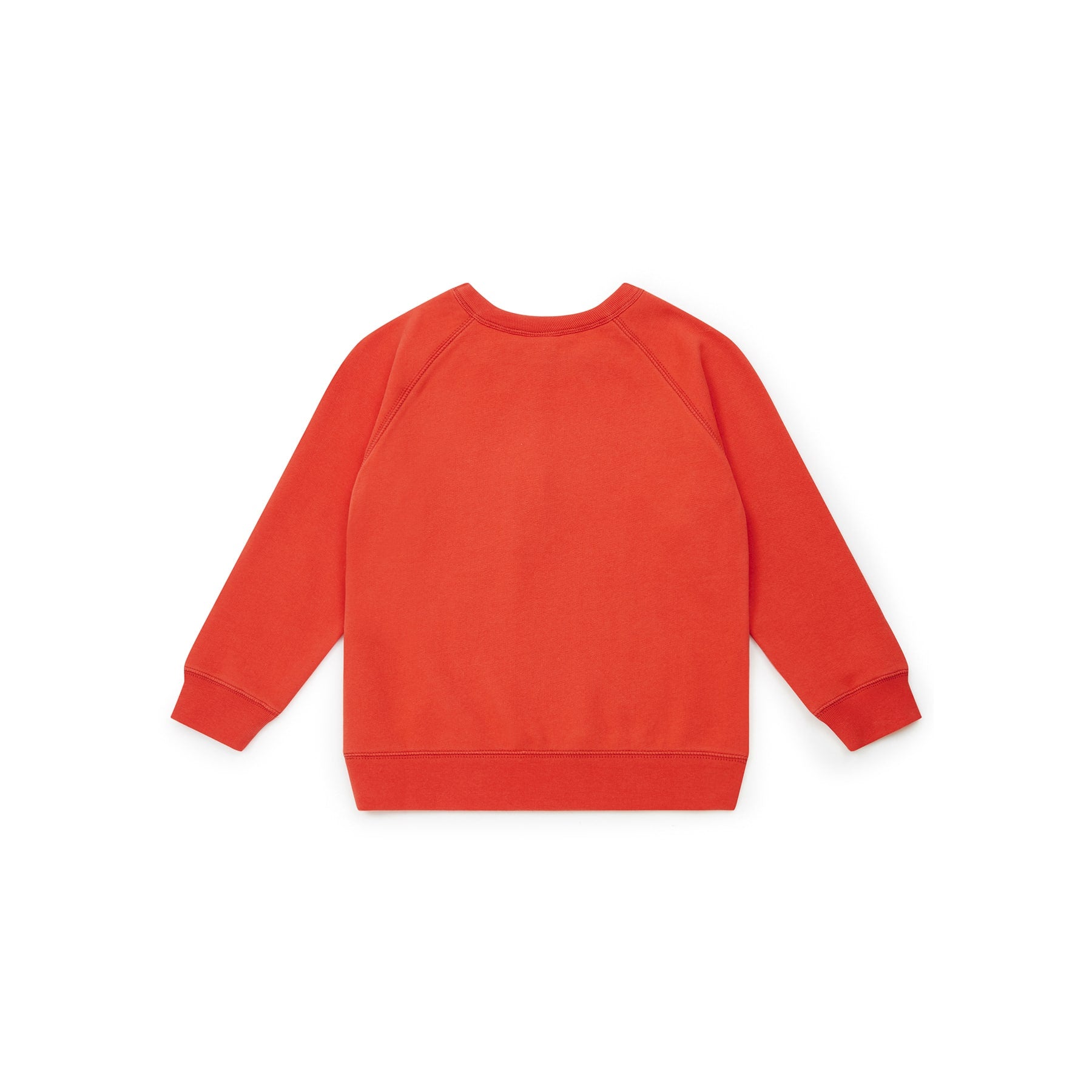 Girls Red Logo Cotton Sweatshirt