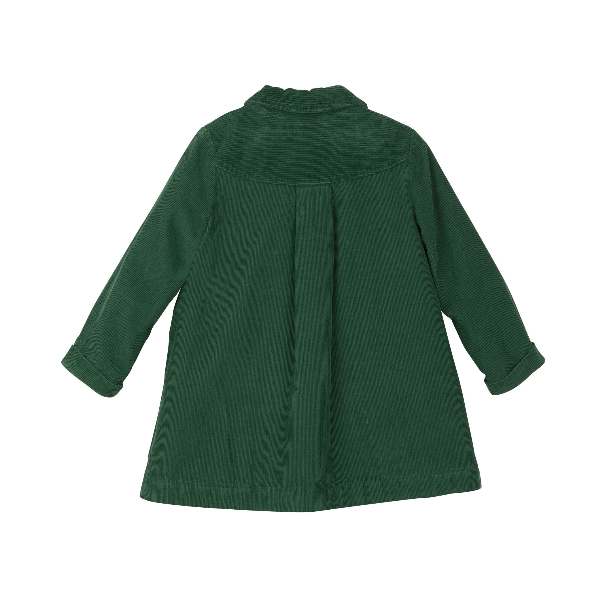 Girls Green Velvet Coat