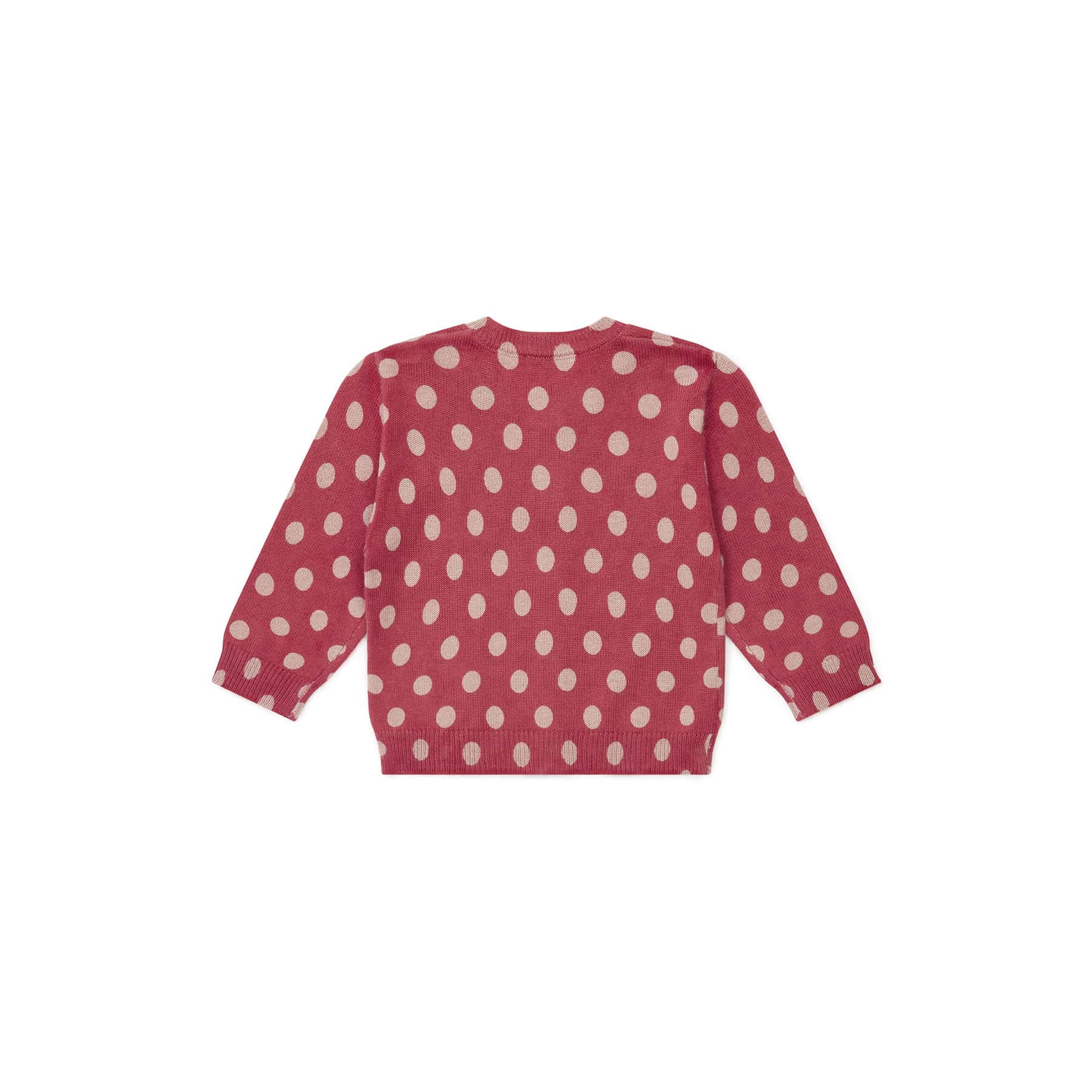 Baby Girls Red Dots Cardigan