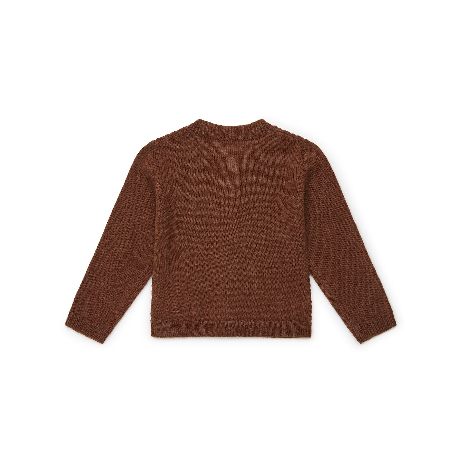 Girls Camel Knit Cardigan