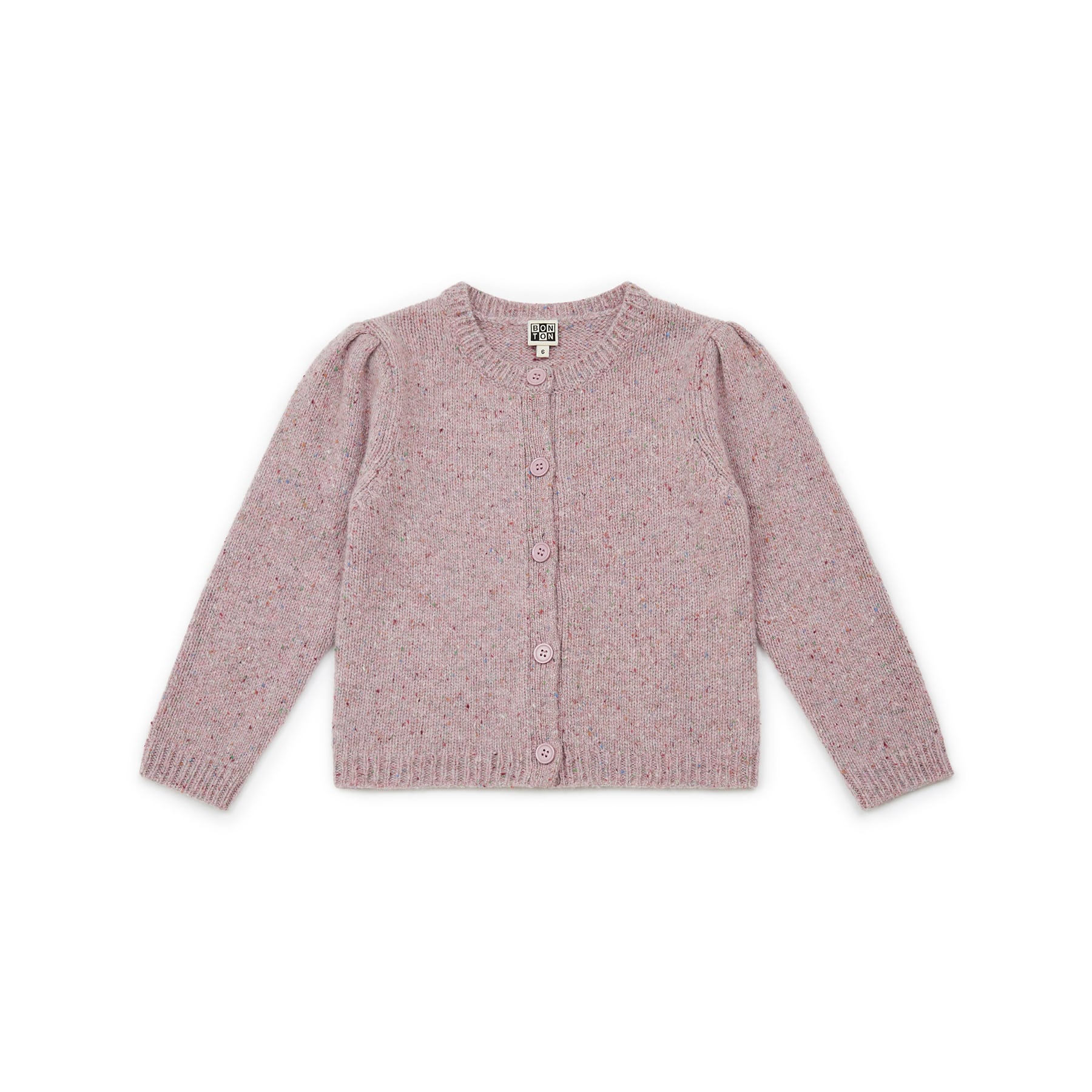 Girls Pink Wool Cardigan