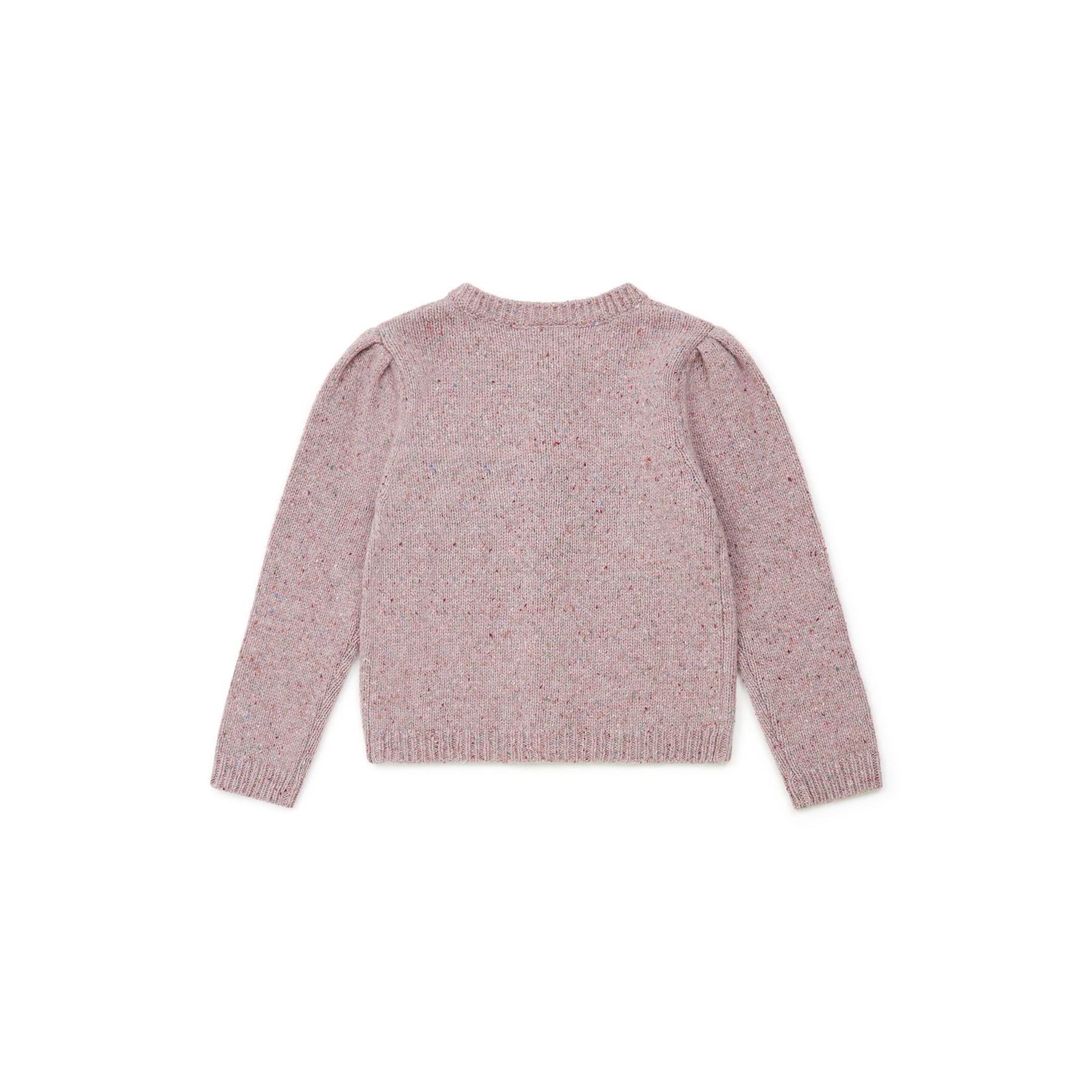 Girls Pink Wool Cardigan