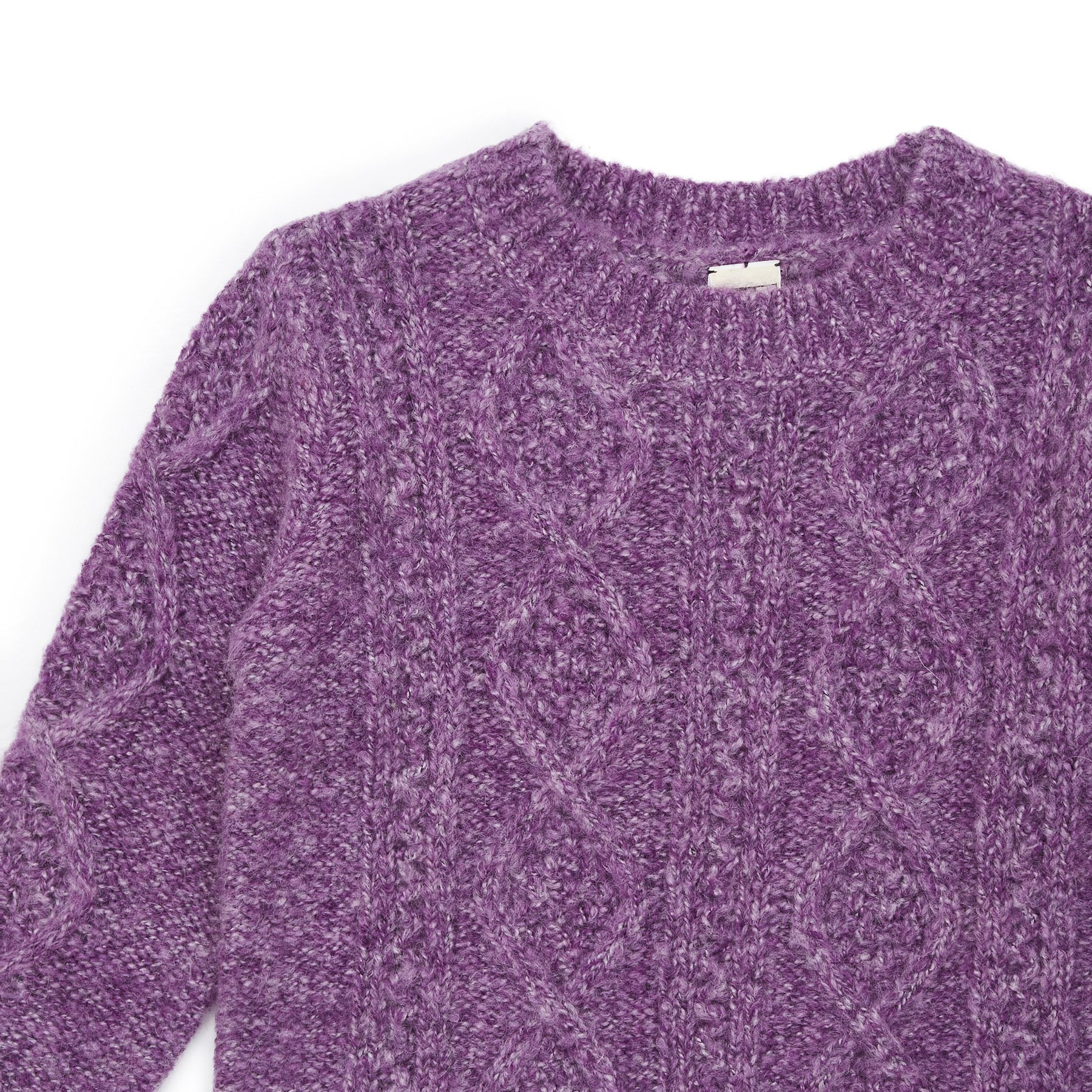 Girls Purple Knit Sweater
