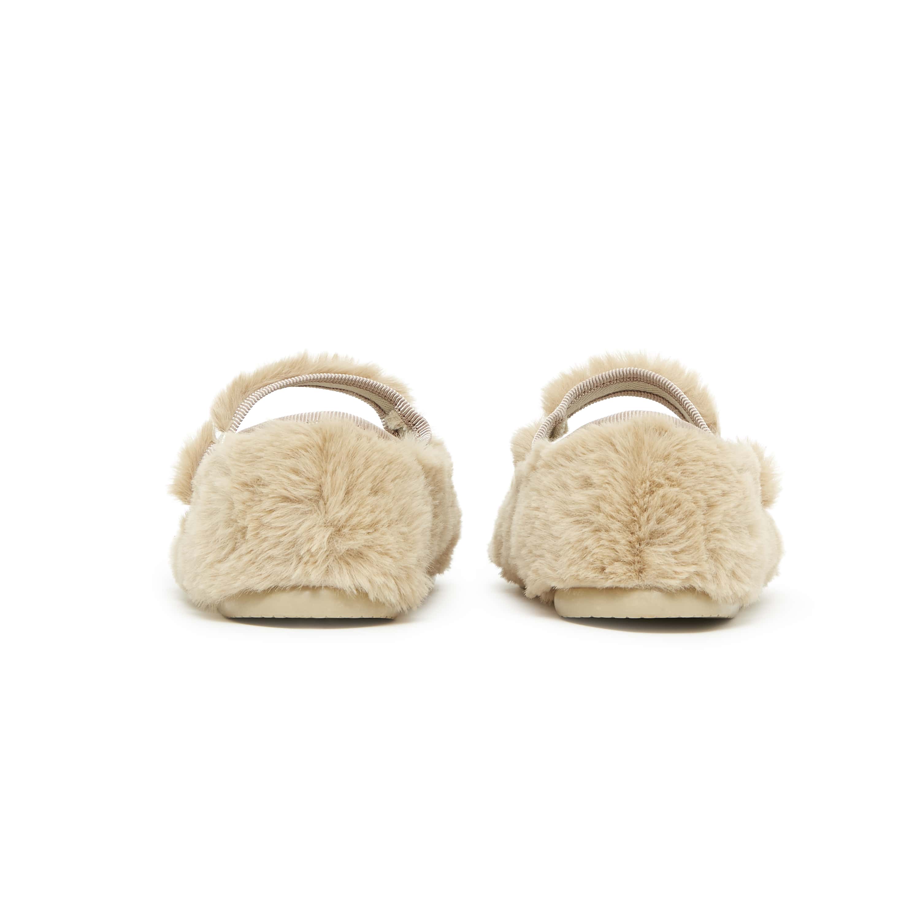 Girls Beige Buckled Shoes