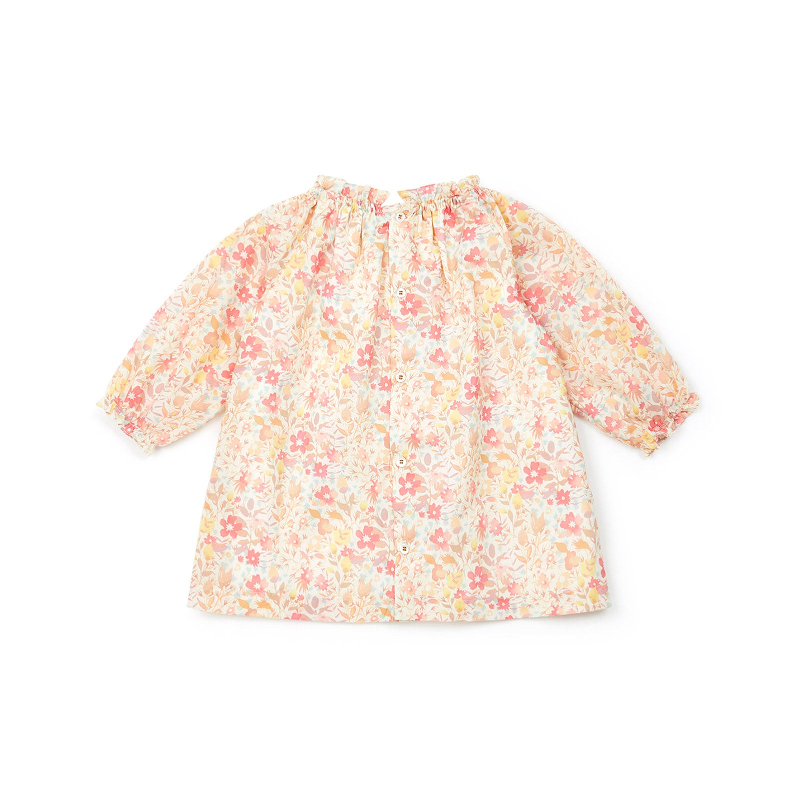 Baby Girls Pink Floral Cotton Dress