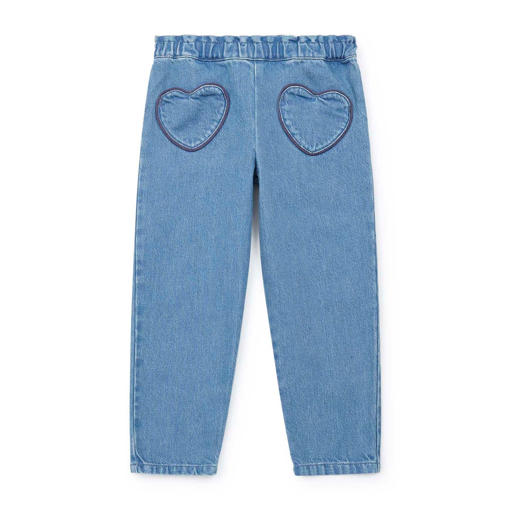 Girls Blue Denim Trousers