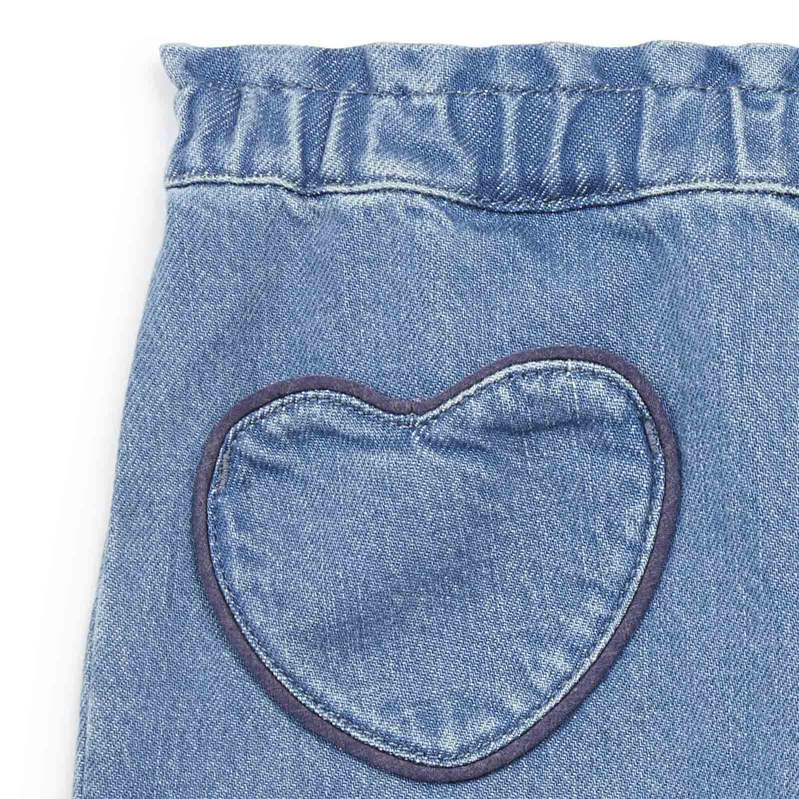 Girls Blue Denim Trousers