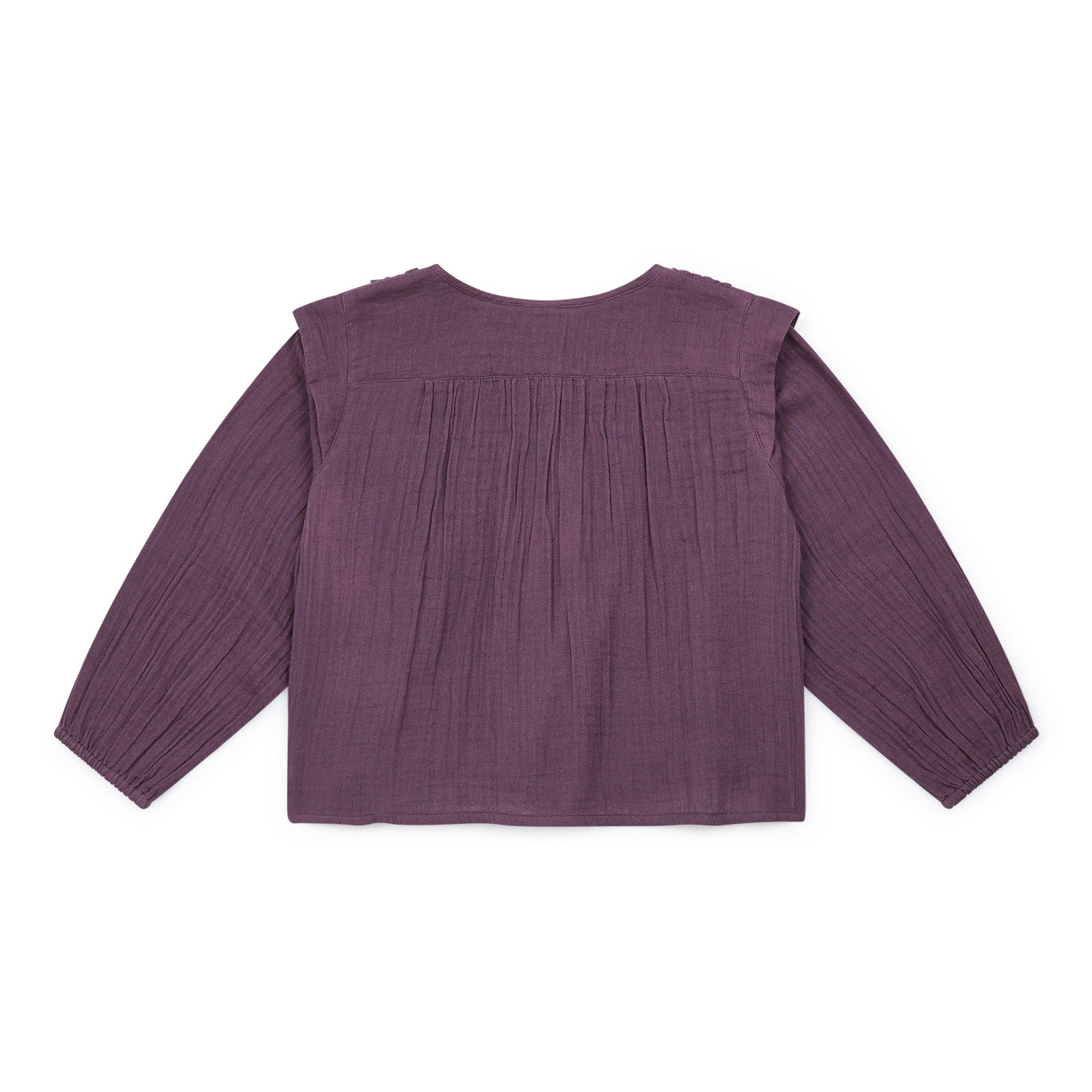 Girls Purple Cotton Shirt