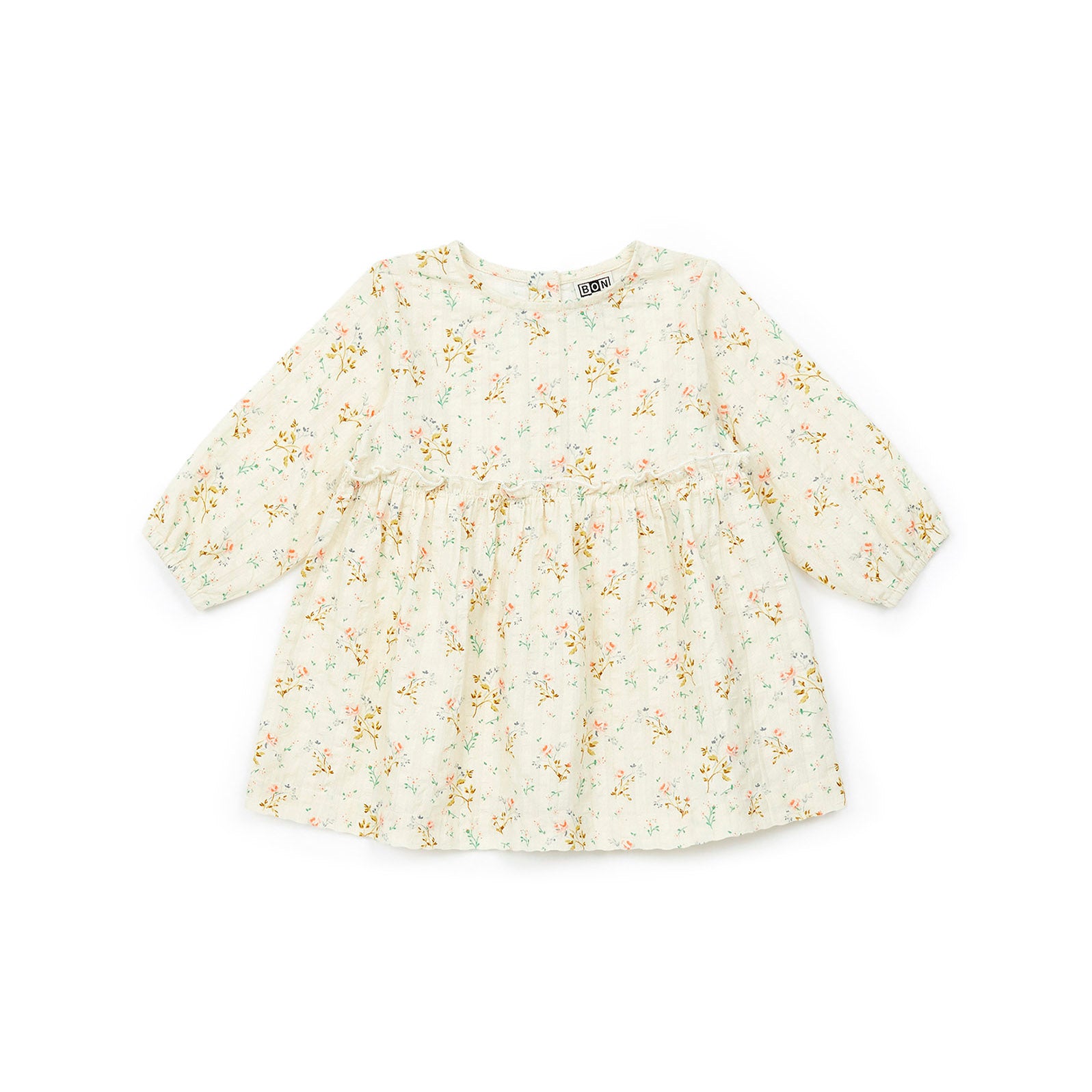 Baby Girls White Floral Cotton Dress