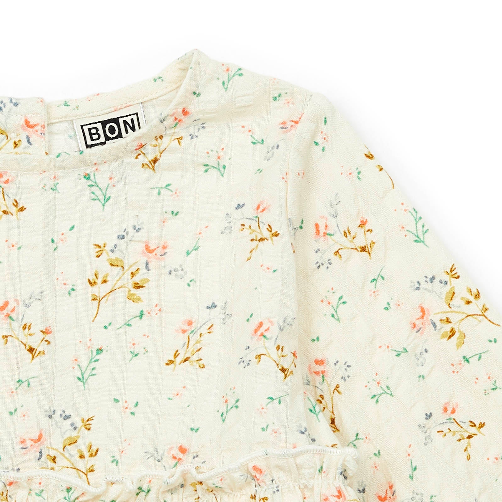 Baby Girls White Floral Cotton Dress