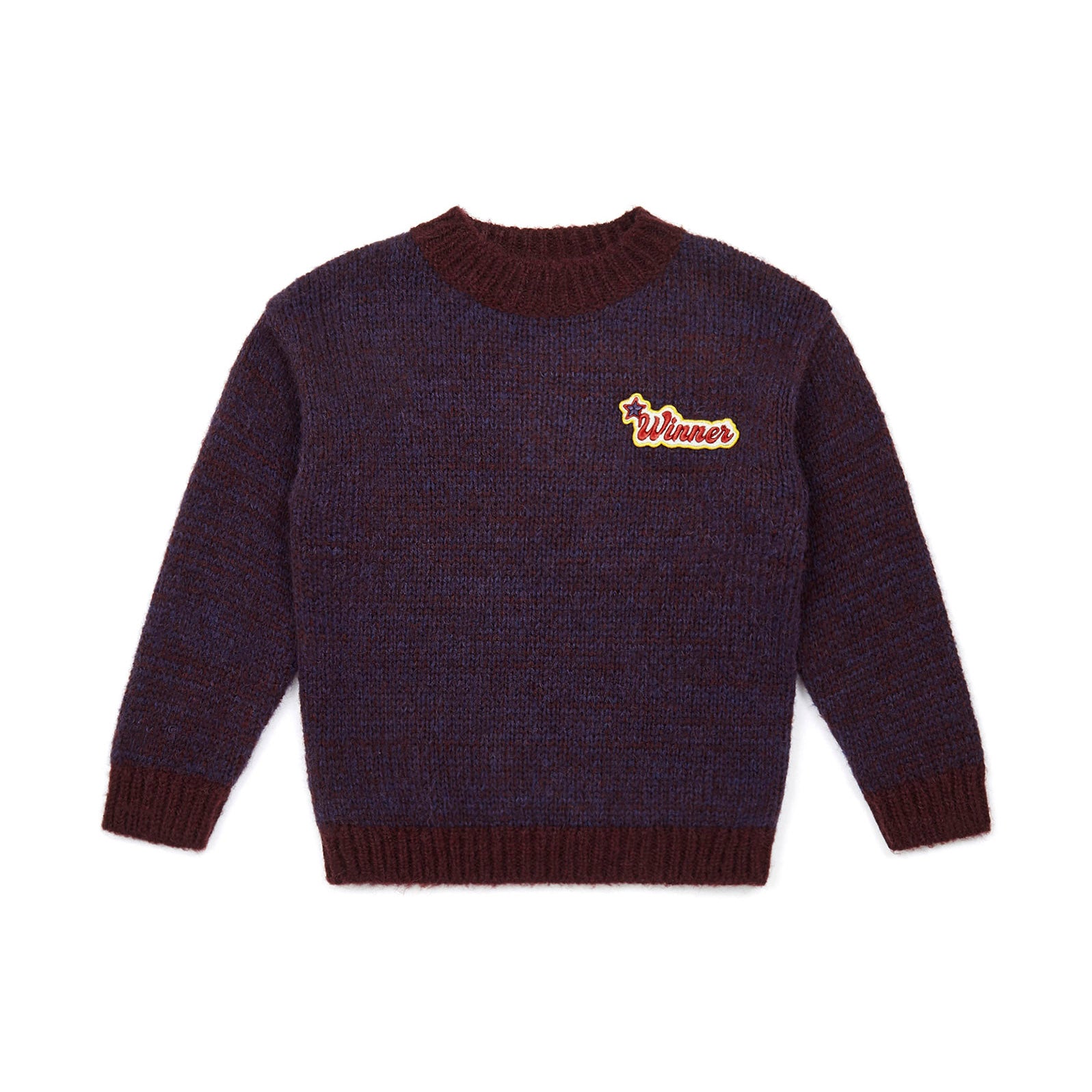 Boys Dark Red Logo Sweater