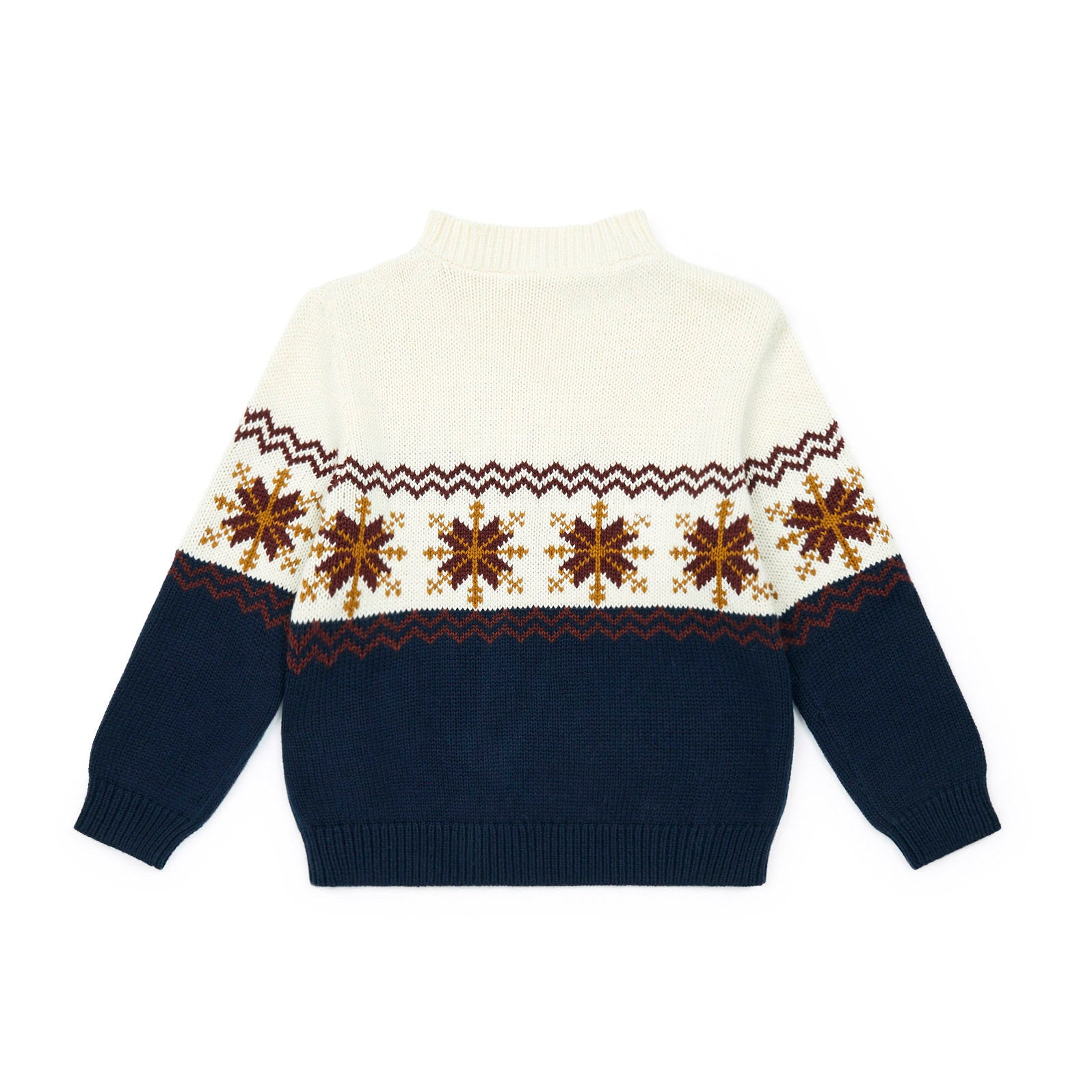 Boys Navy Zip-Up Sweater