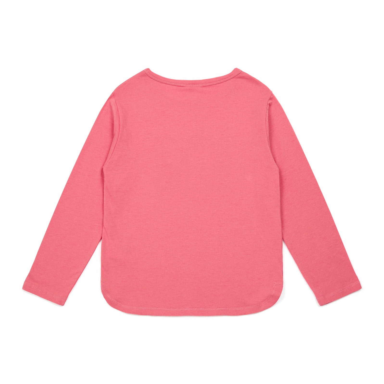 Girls Bright Pink Logo Cotton T-Shirt