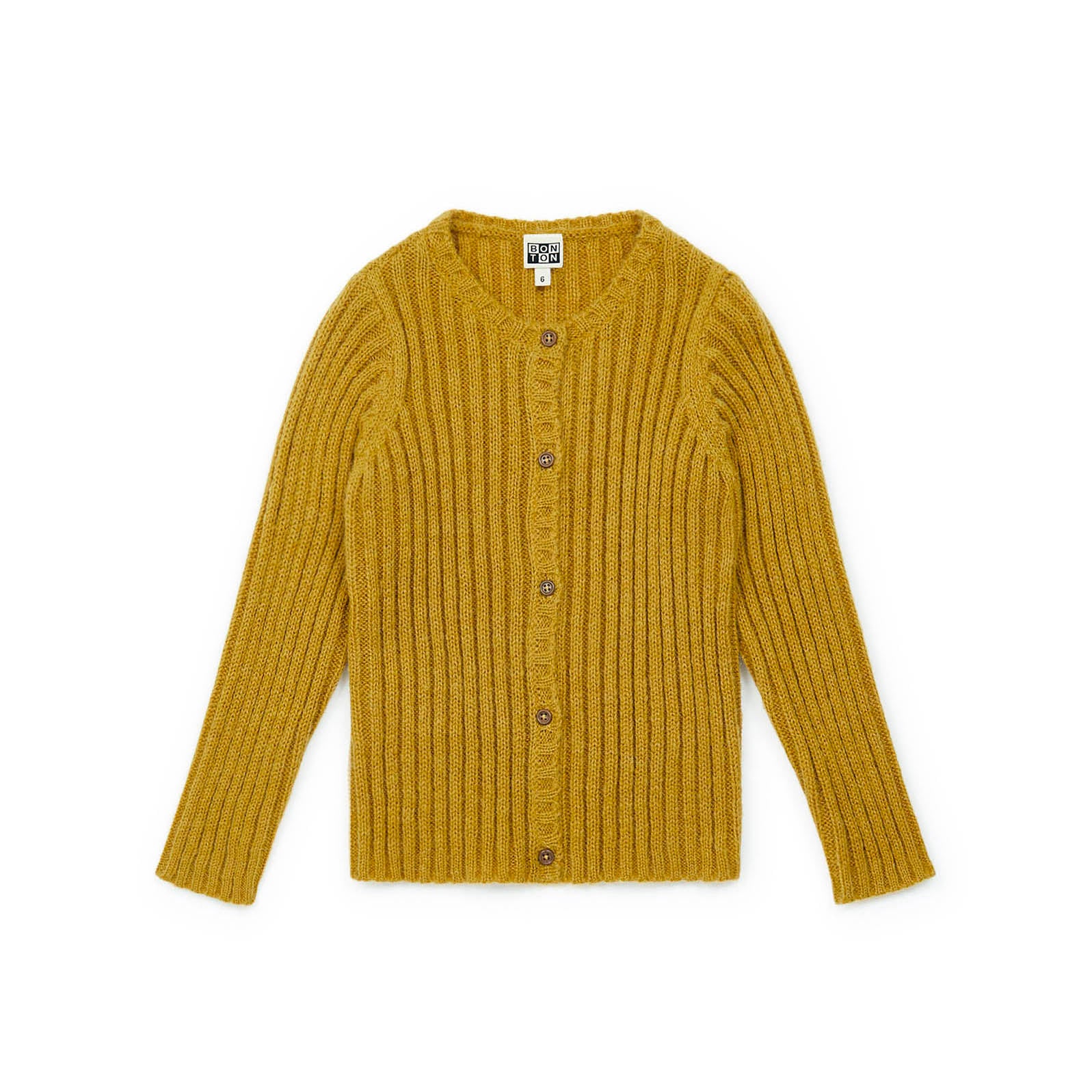 Girls Dark Yellow Cardigan