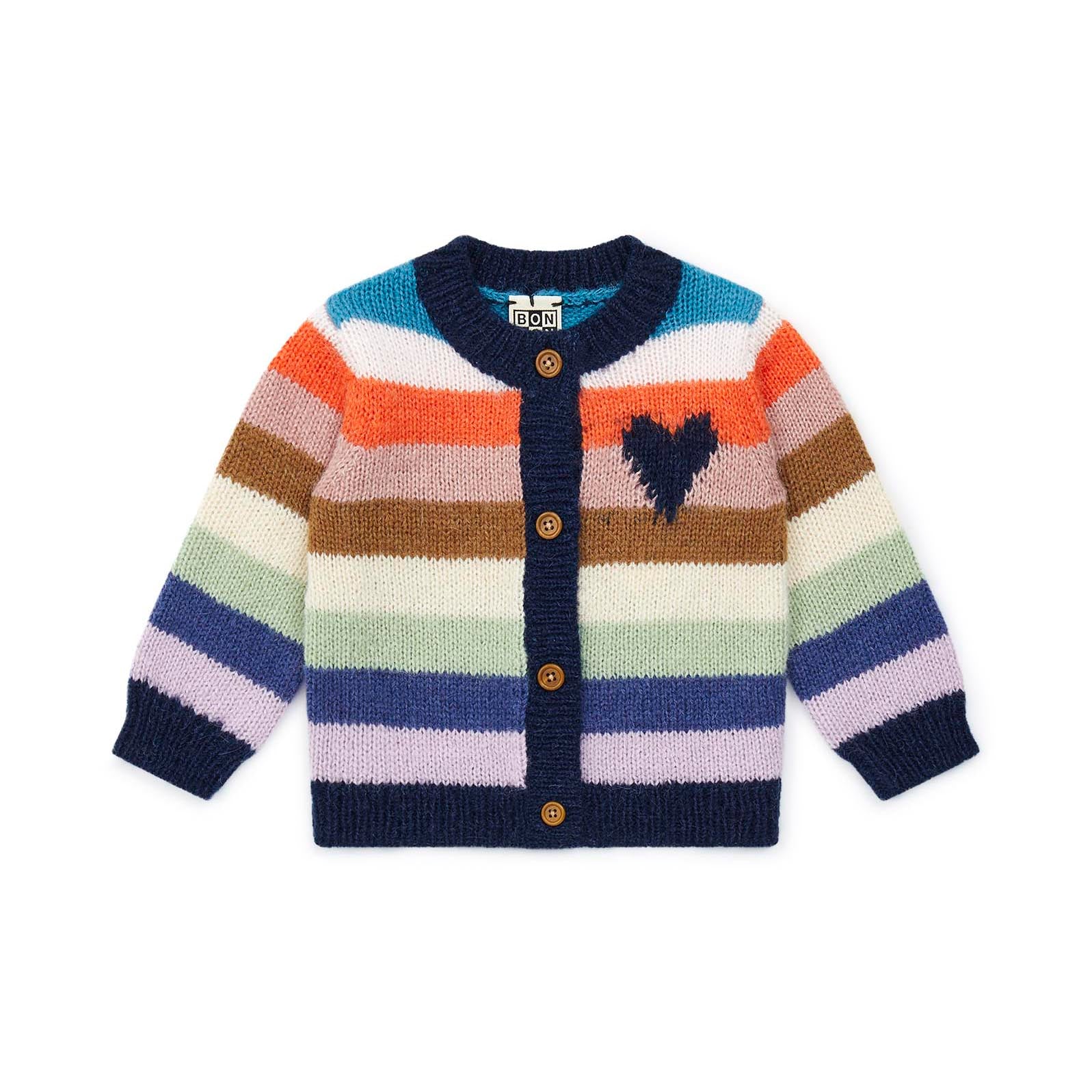 Baby Boys & Girls Multicolor Stripes Cardigan