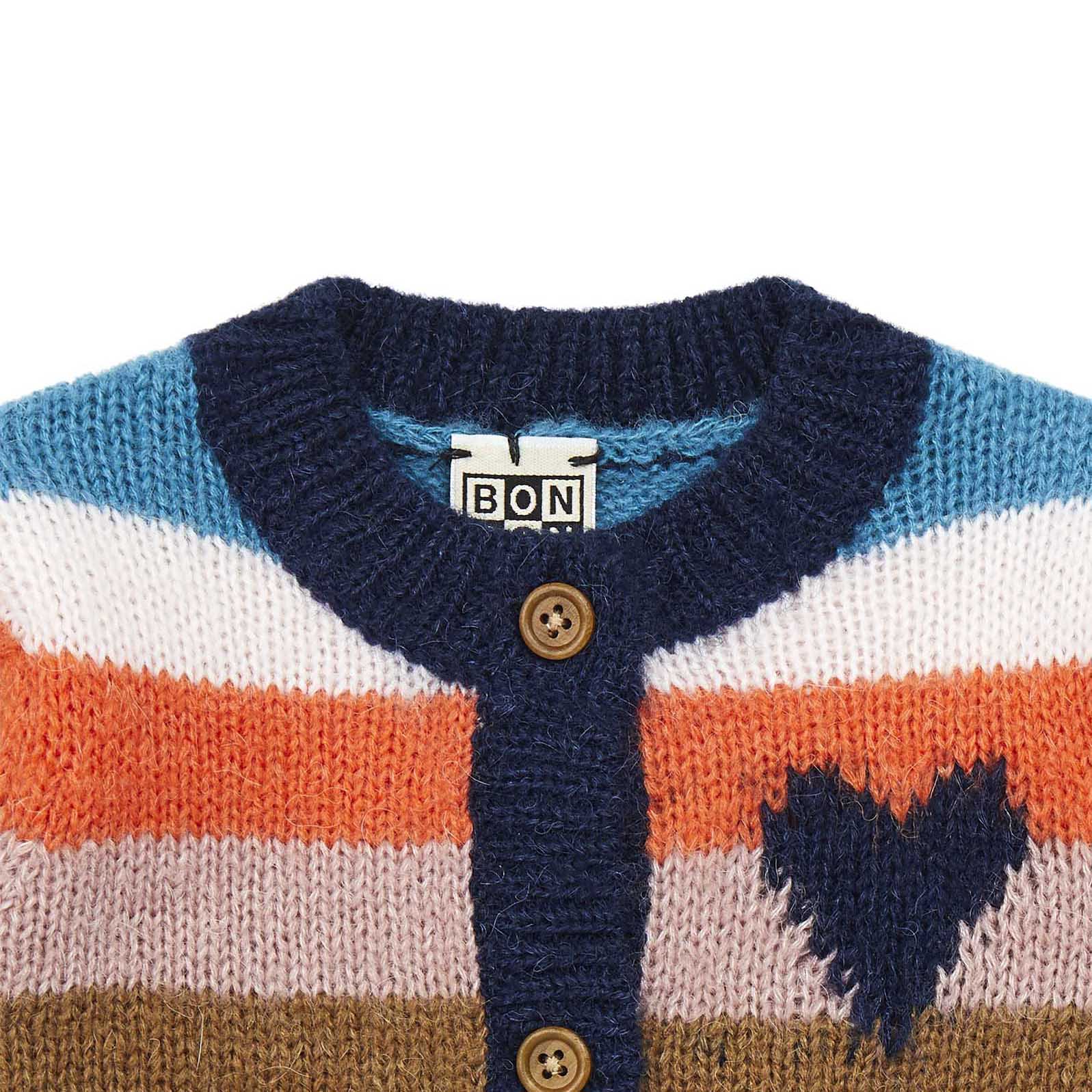 Baby Boys & Girls Multicolor Stripes Cardigan