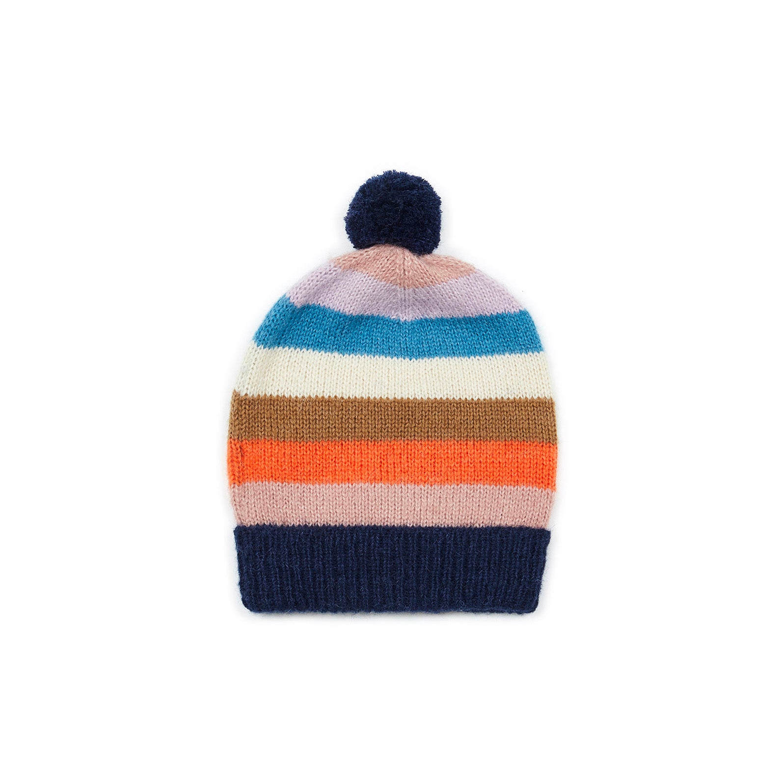 Boys & Girls Multicolor Stripes Hat