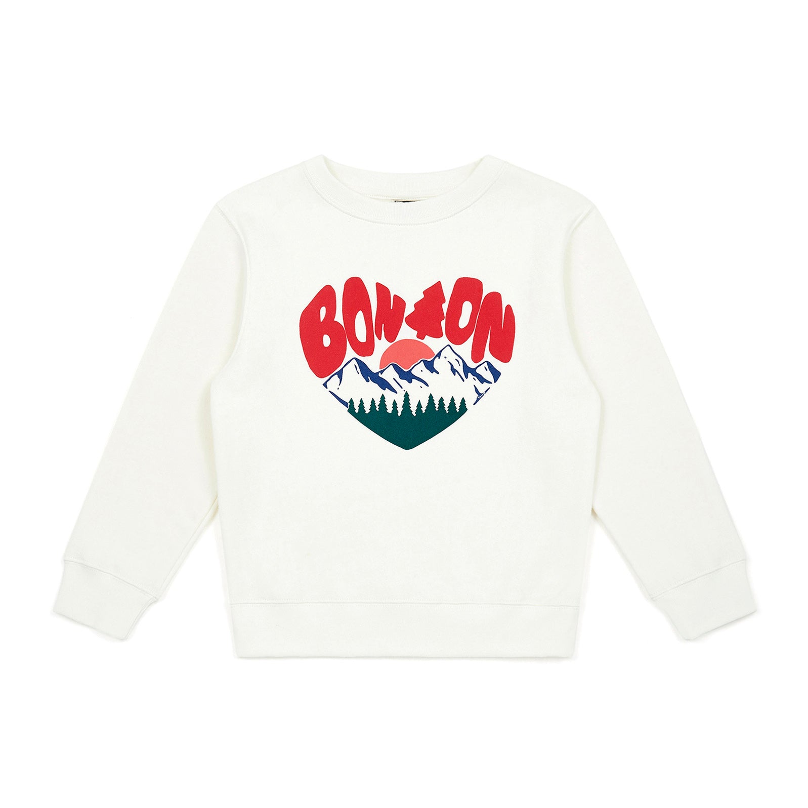 Boys White Logo Cotton Sweatshirt