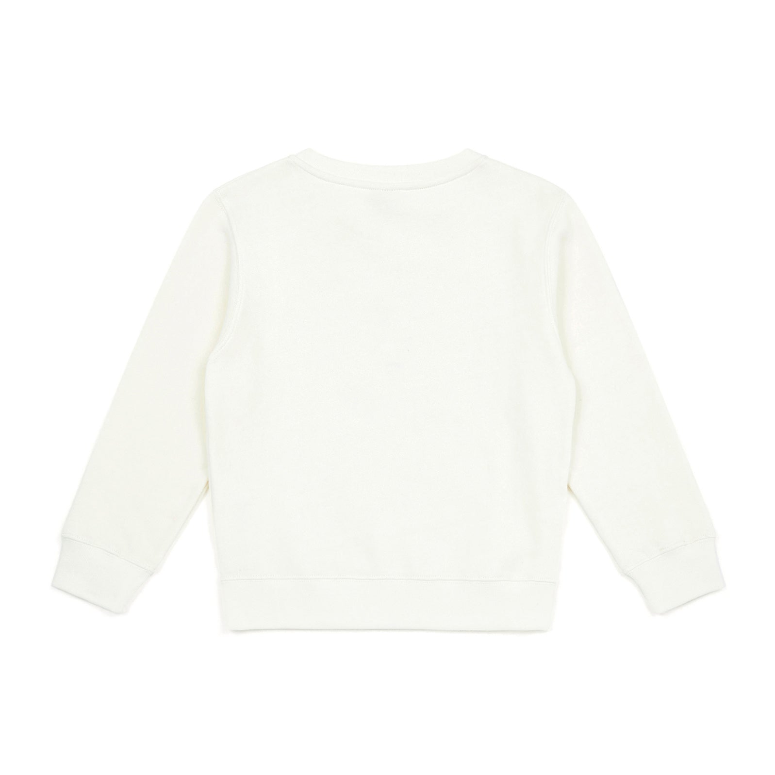 Boys White Logo Cotton Sweatshirt
