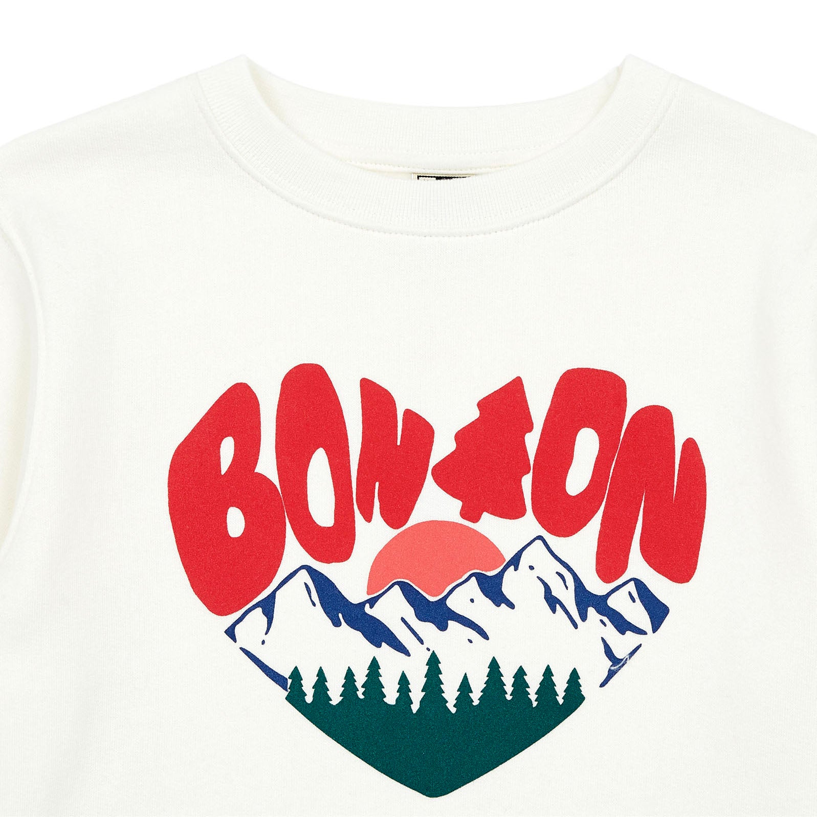 Boys White Logo Cotton Sweatshirt