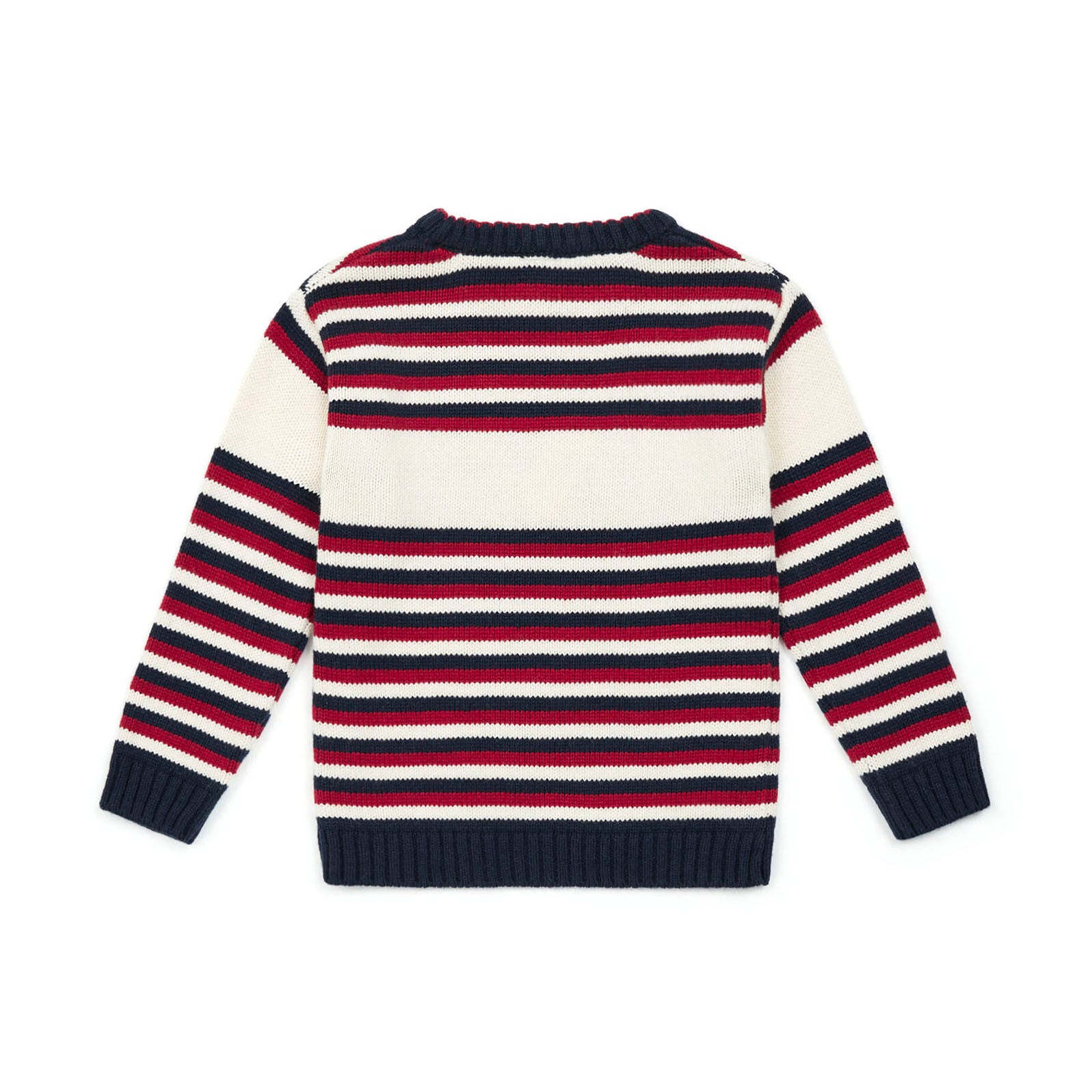 Boys Red Stripes Sweater