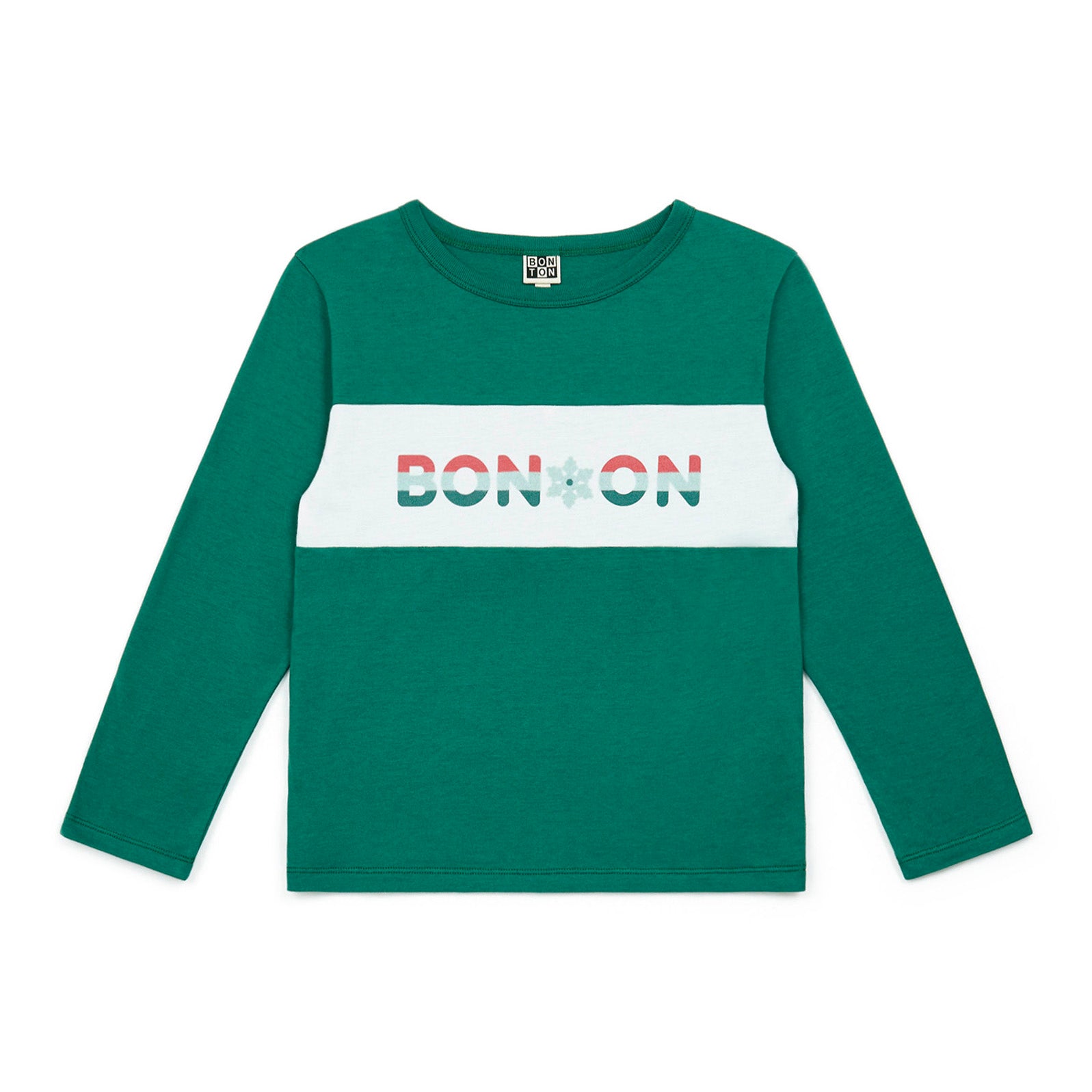 Boys Green Logo Cotton T-Shirt