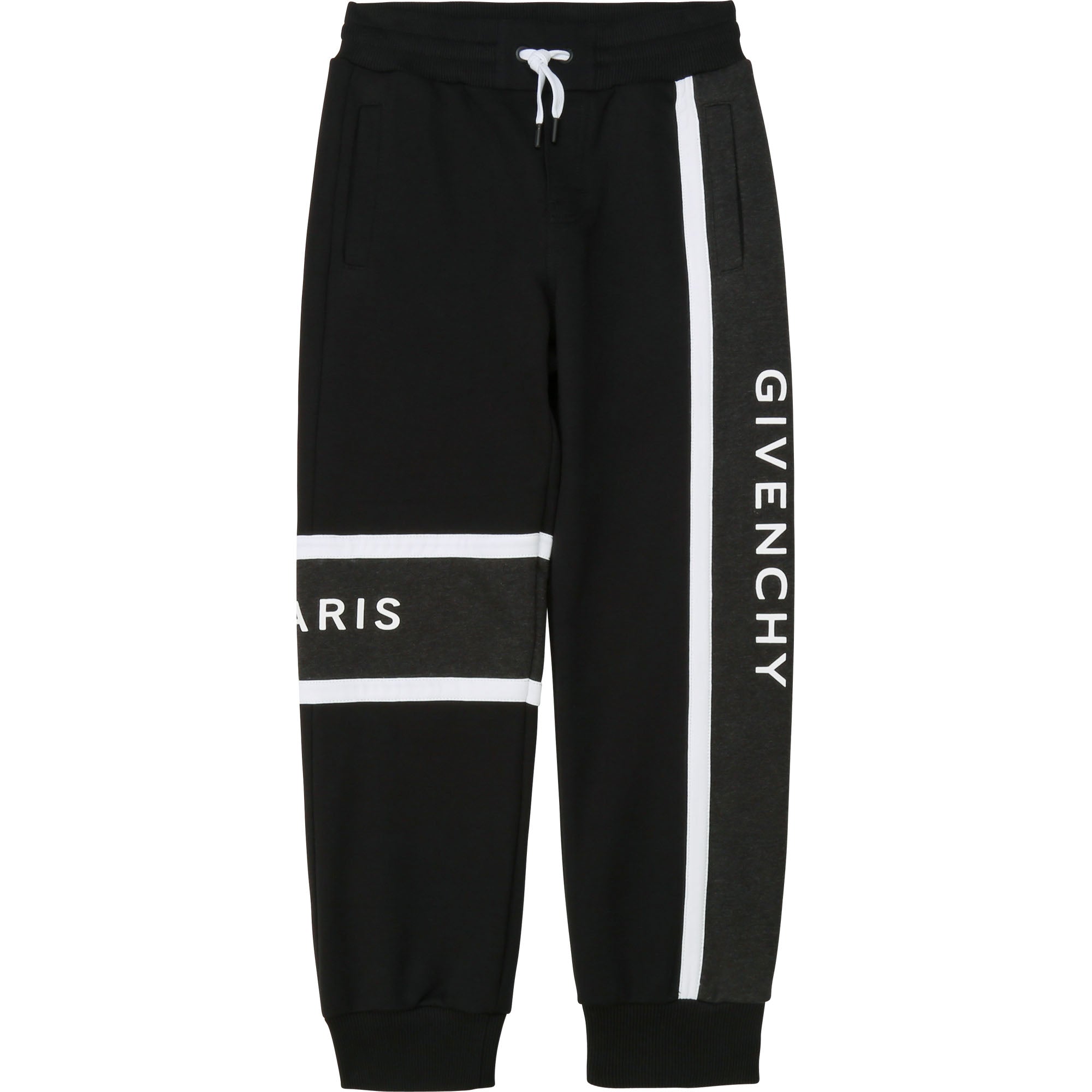 Boys Black Logo Sweatpants