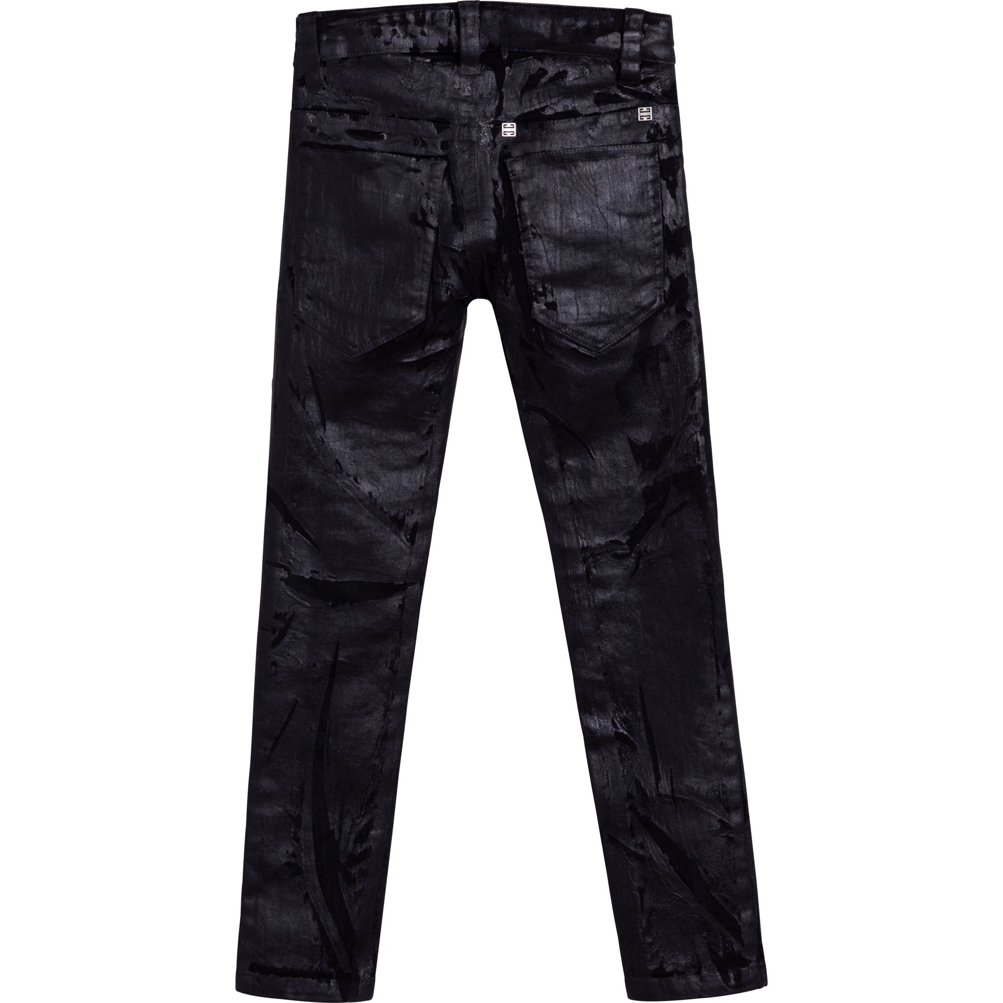 Boys Black Denim Trousers