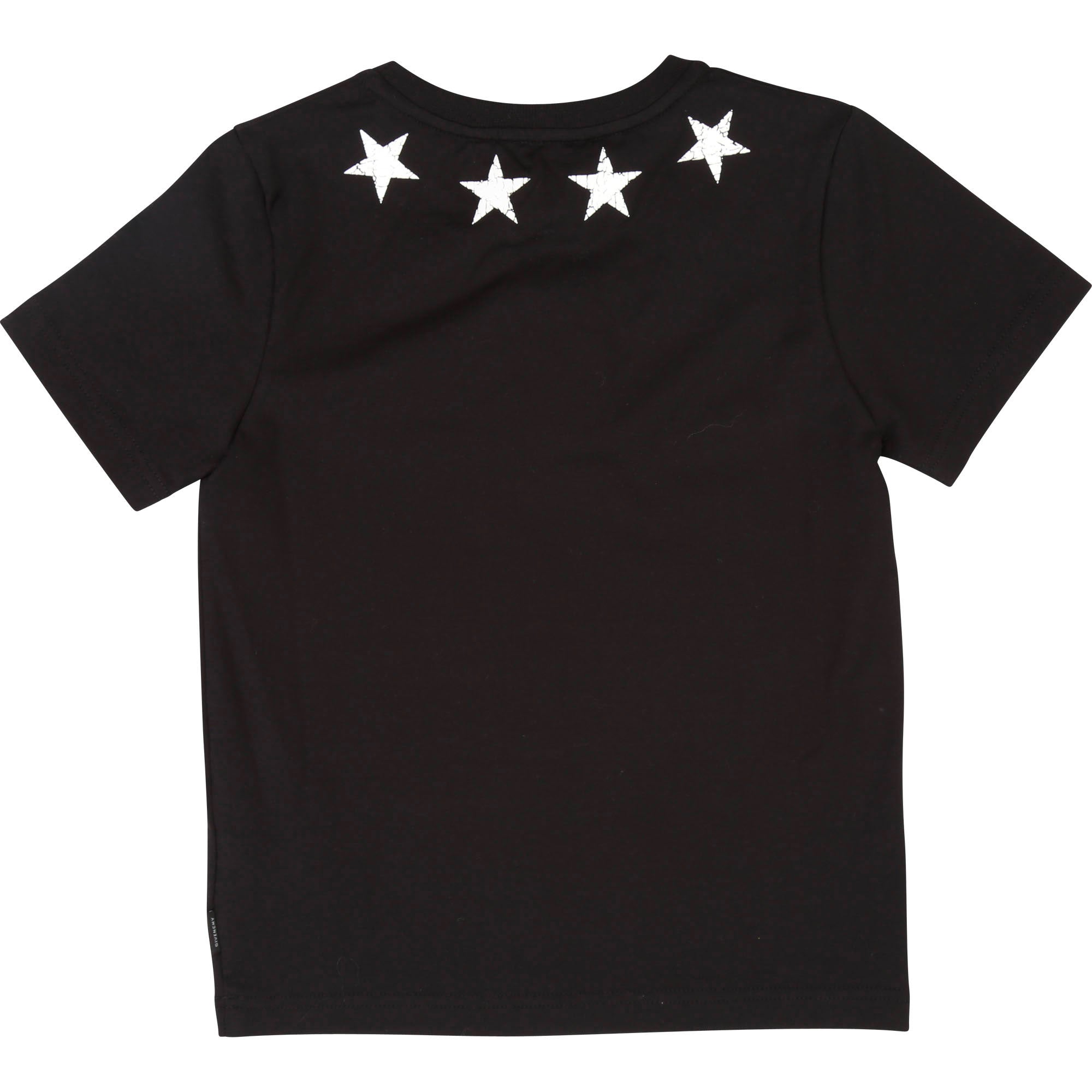Boys Black Star Cotton T-shirt