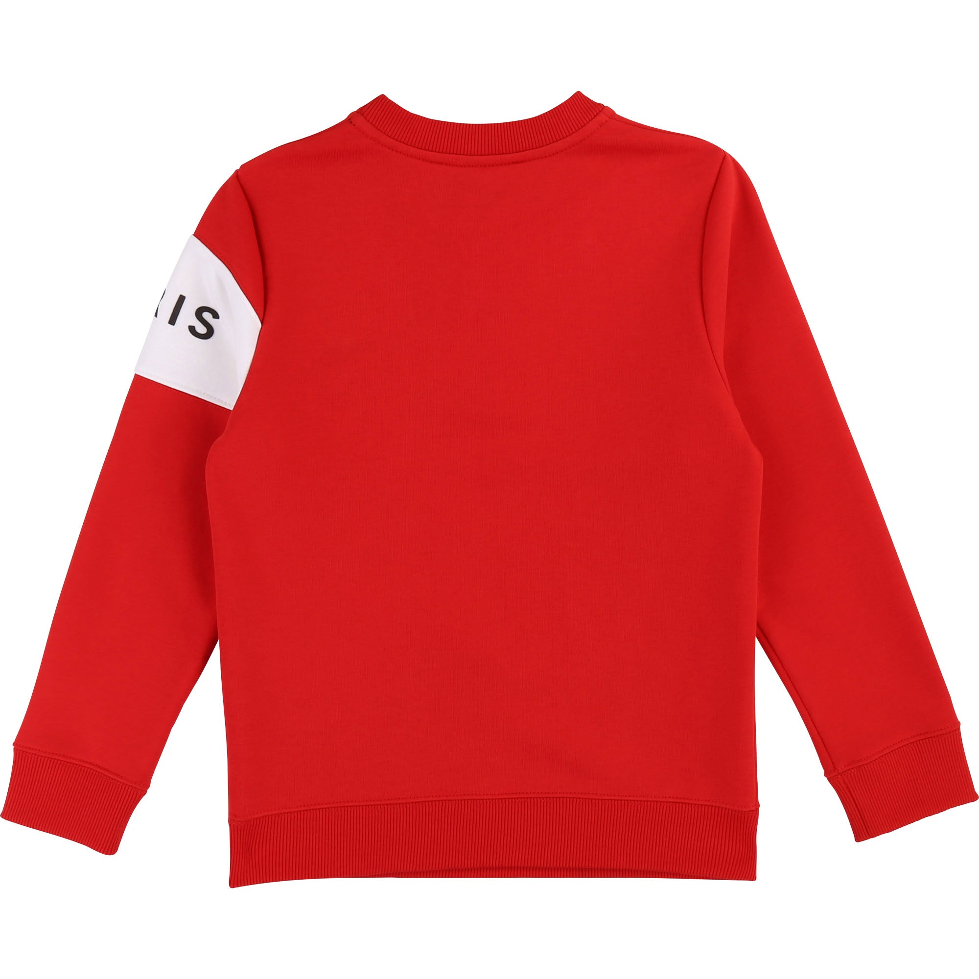 Boys Red Logo Cotton Sweatshirt