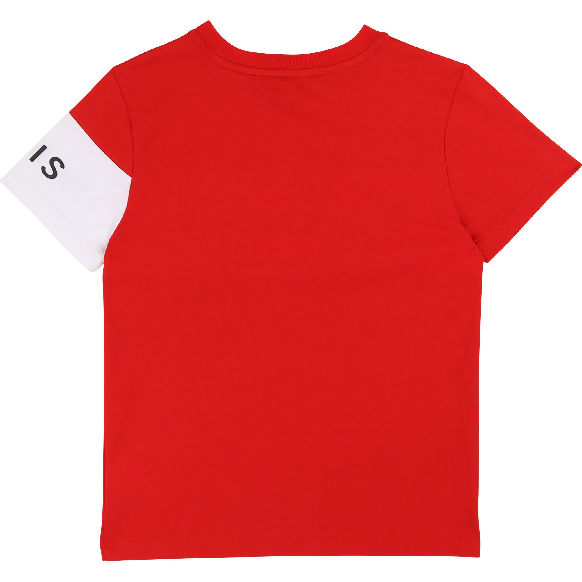 Boys Red Logo Cotton T-shirt