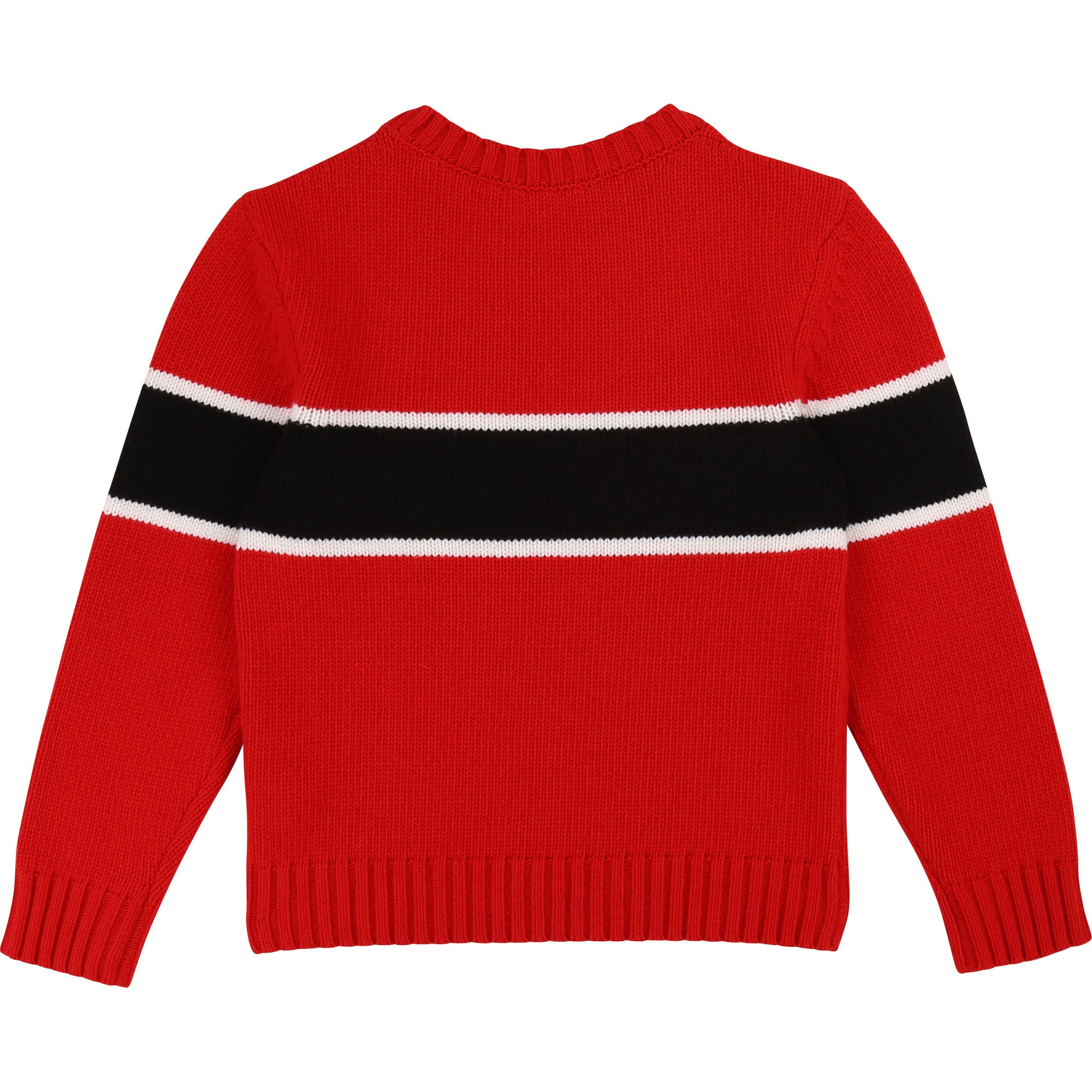 Boys Red Logo Wool Sweater